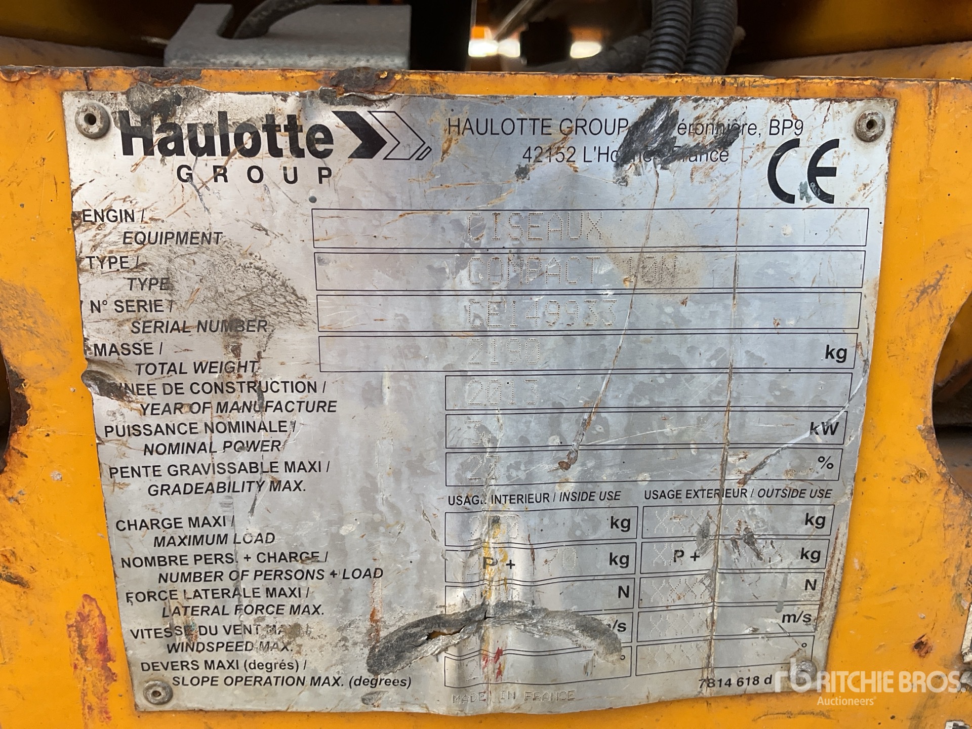 2013 Haulotte COMPACT 10