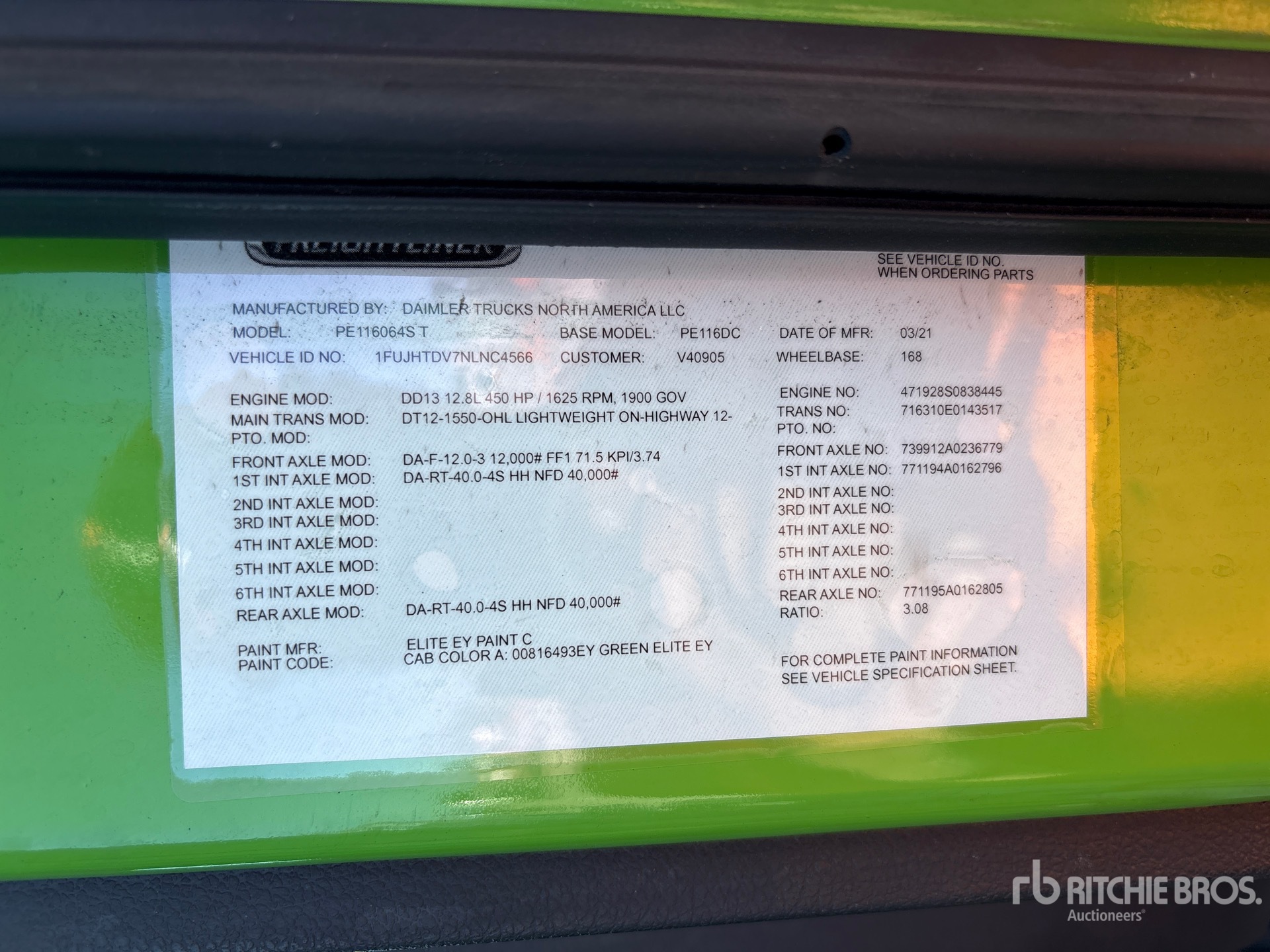 2022 Freightliner CASCADIA 116
