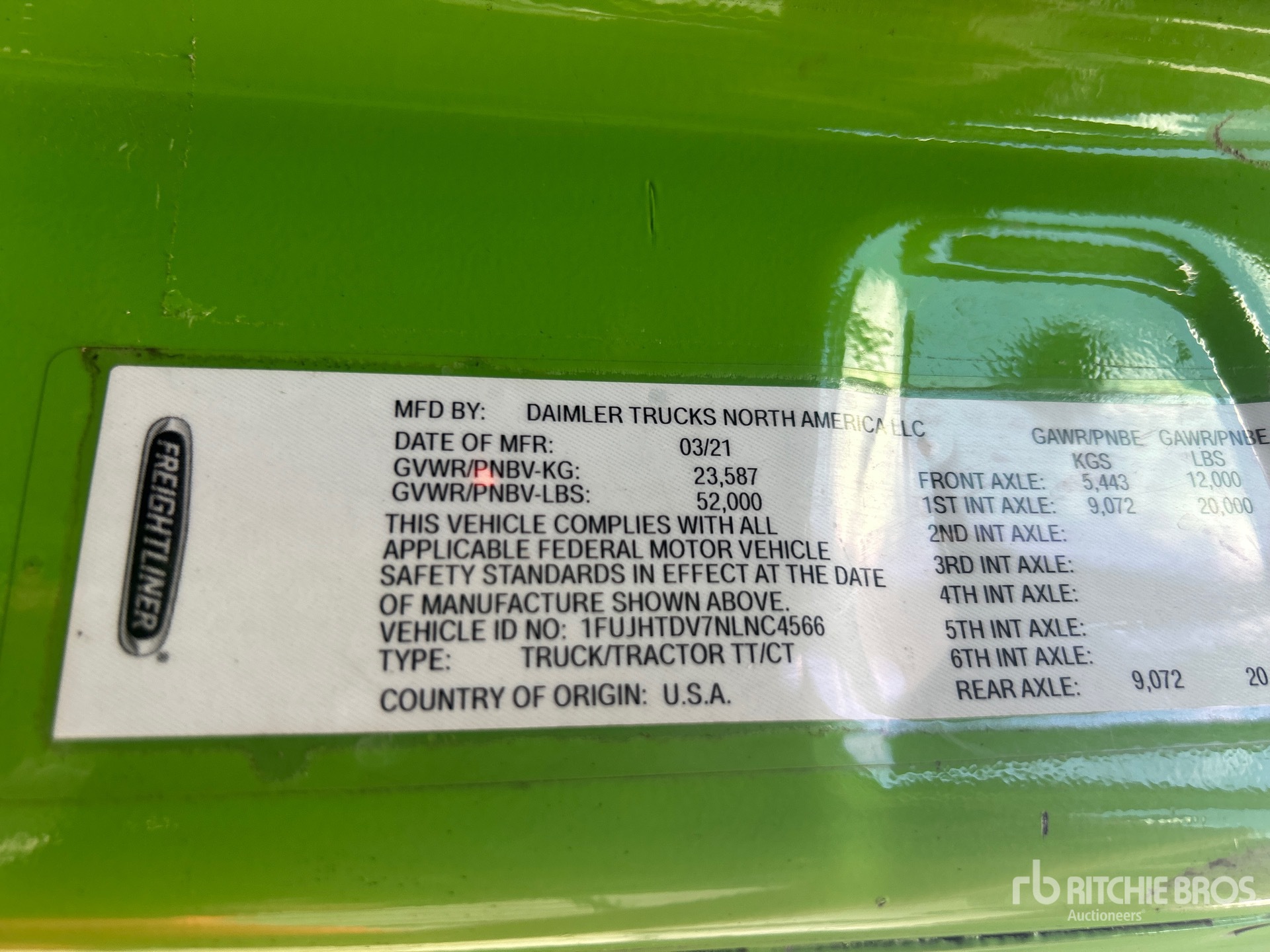 2022 Freightliner CASCADIA 116