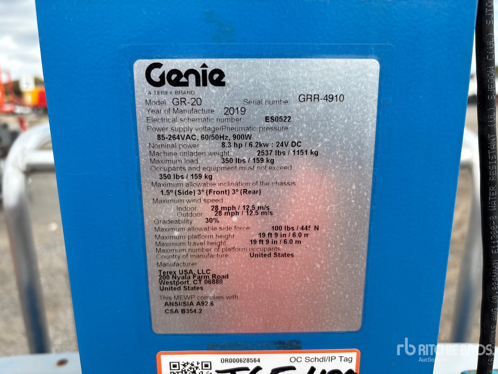 2019 Genie GR-20