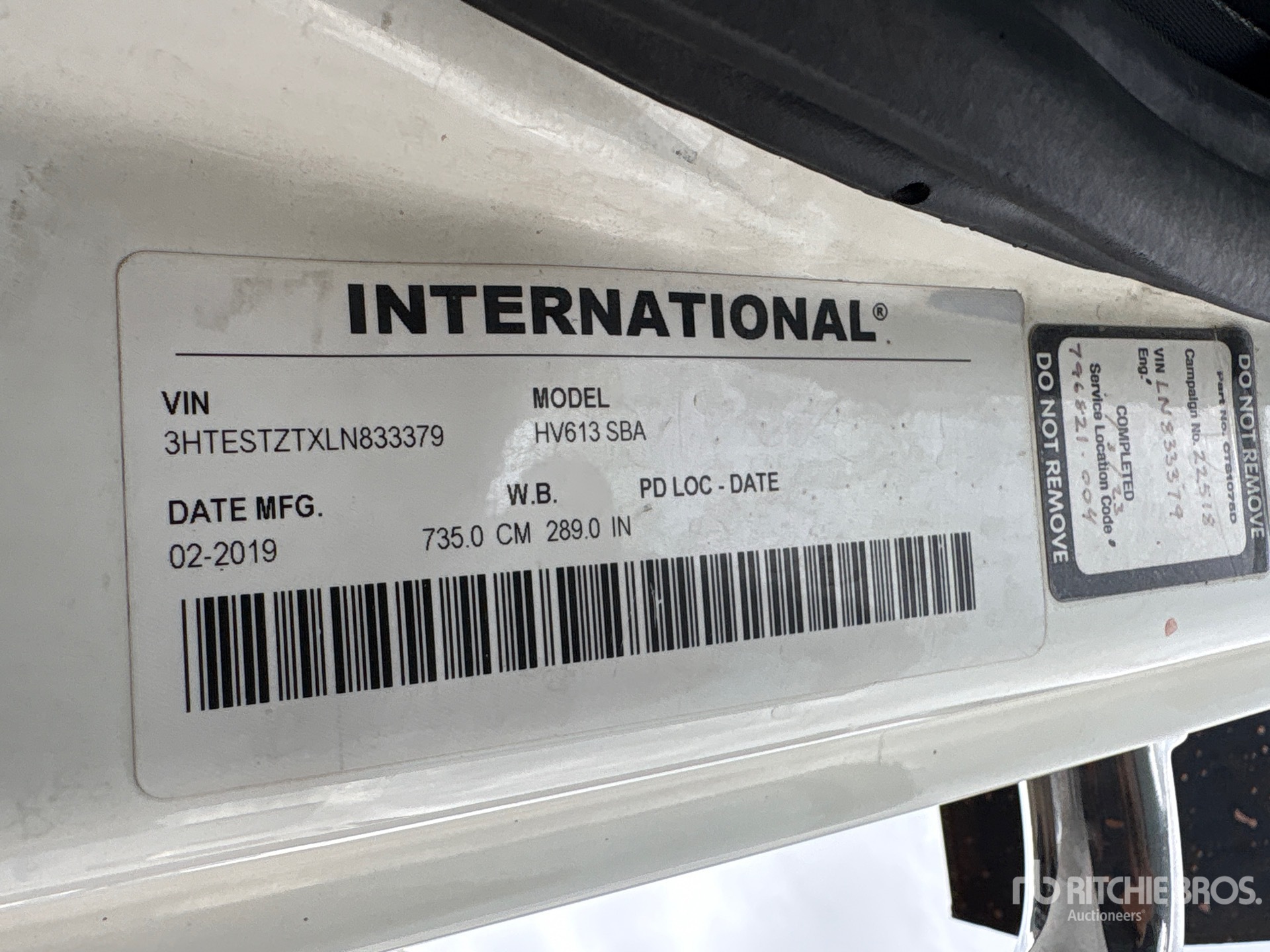 2020 International HV613