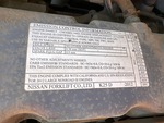 Engine with Emission Label