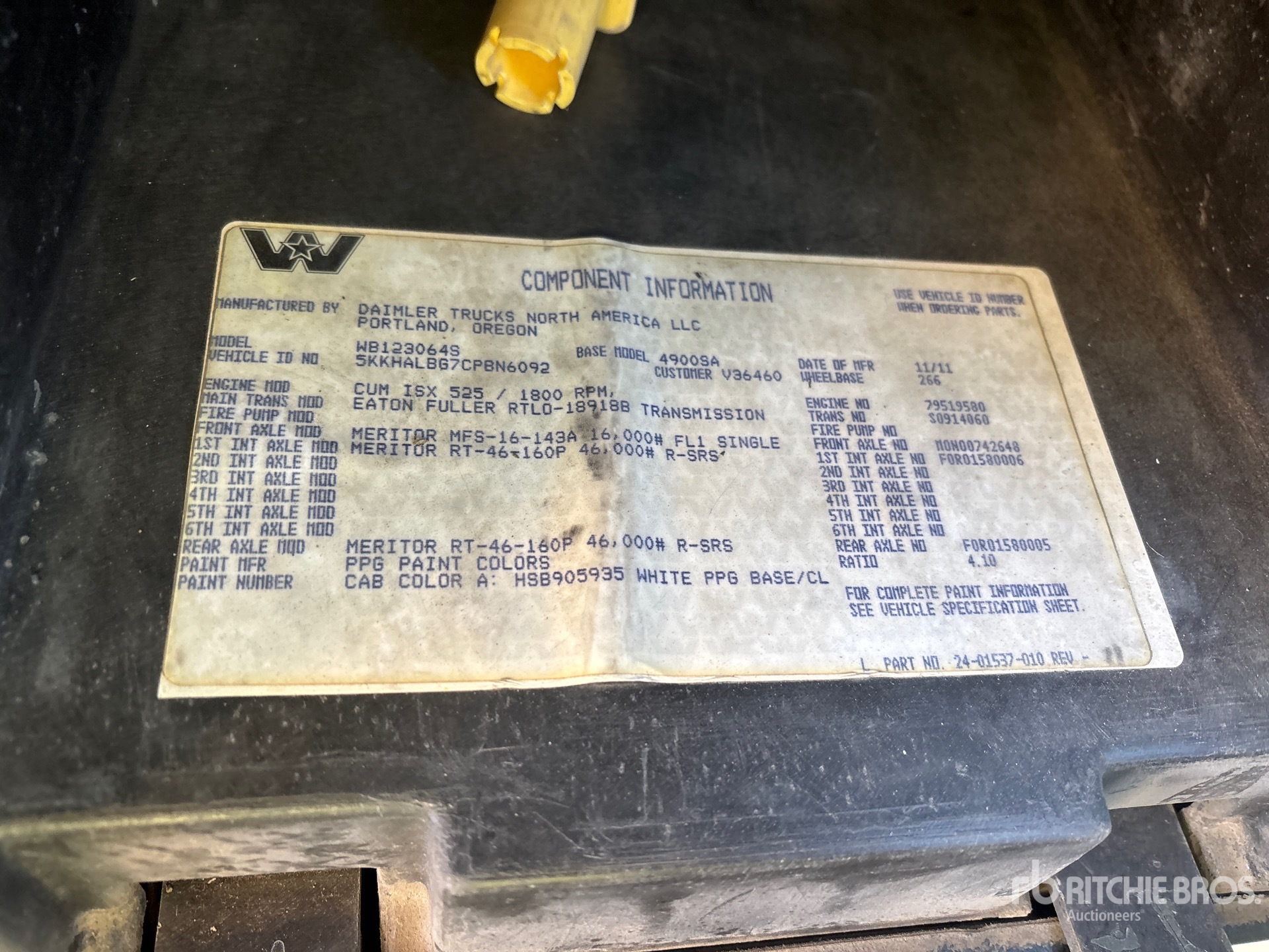 2012 Western Star 4900SA