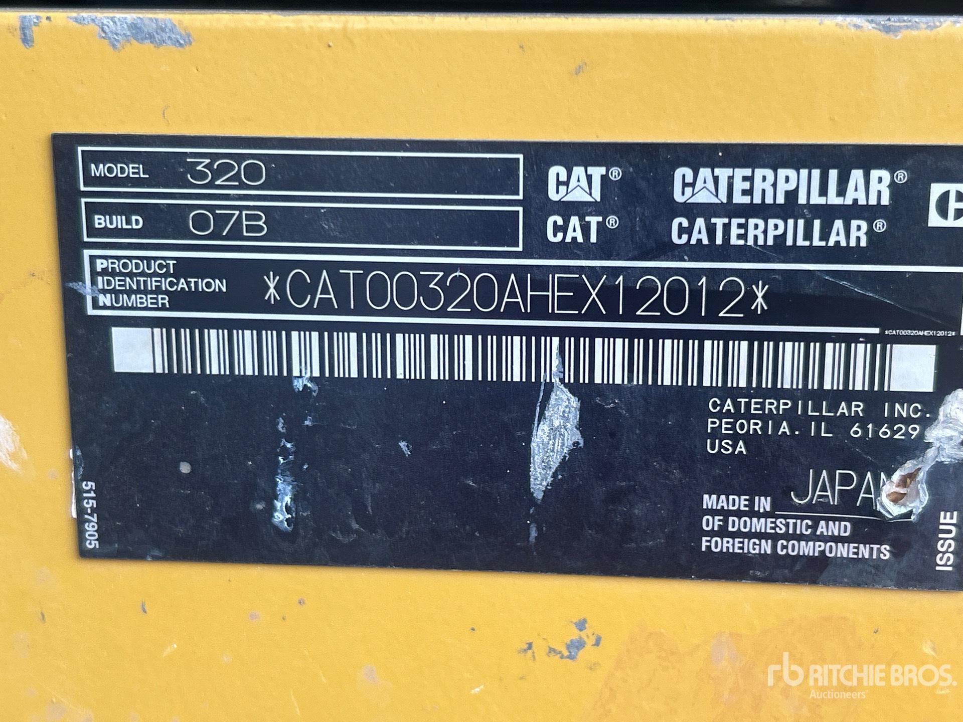 2019 Caterpillar 320