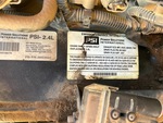 Engine with Emission Label
