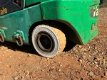 Chassis Lift with Left Rear Tire