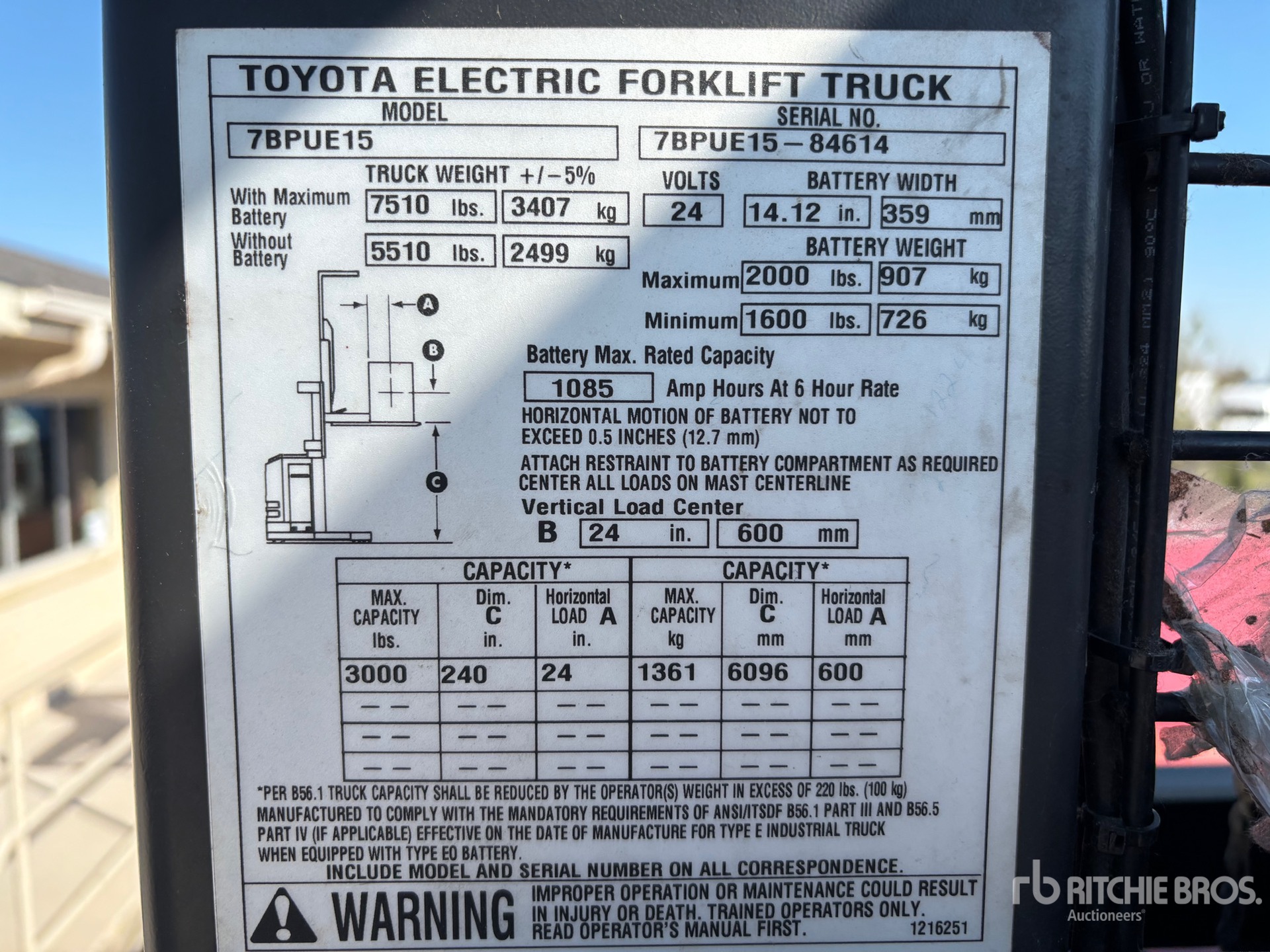 Toyota 7BPUE15