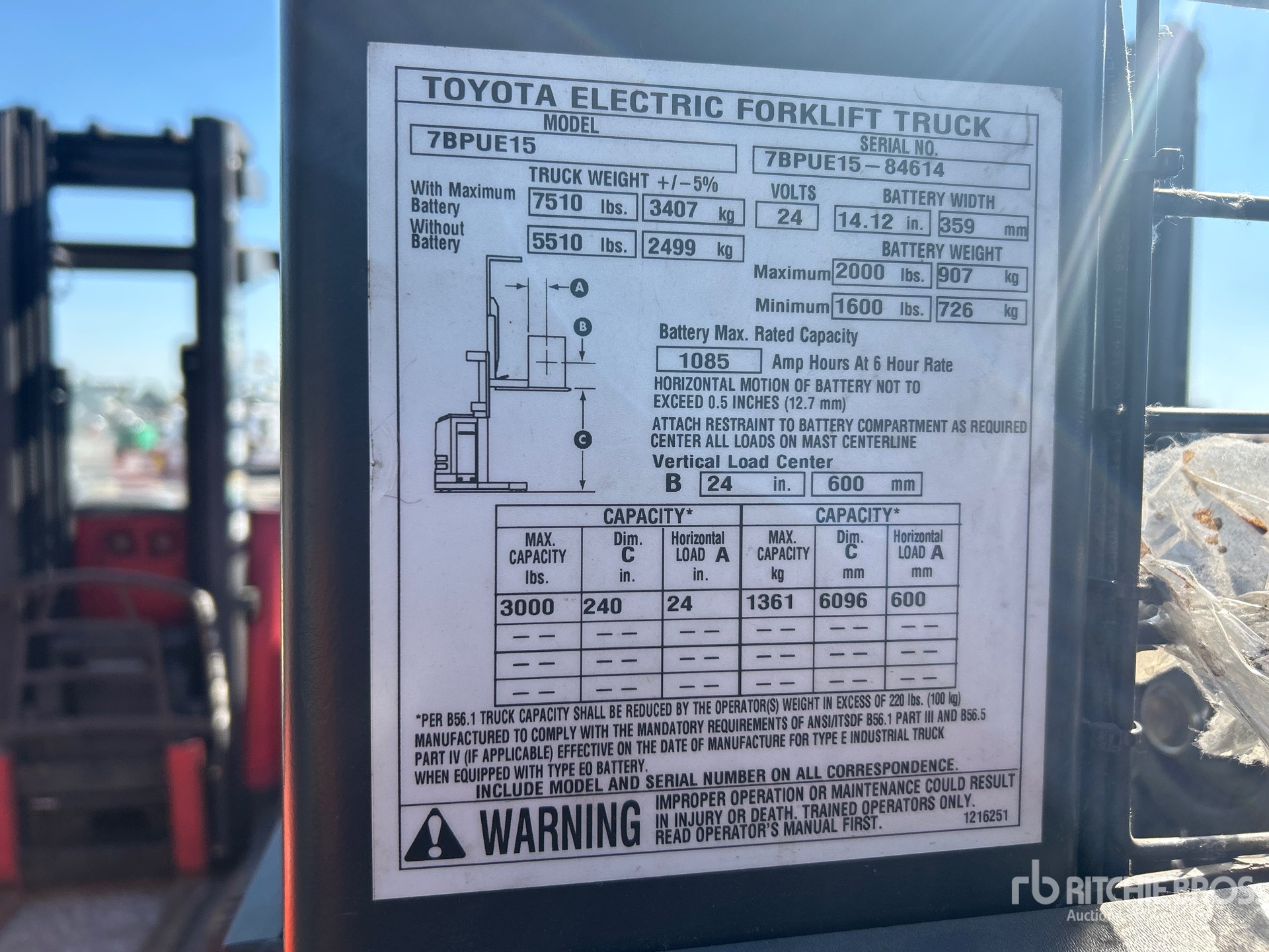 Toyota 7BPUE15