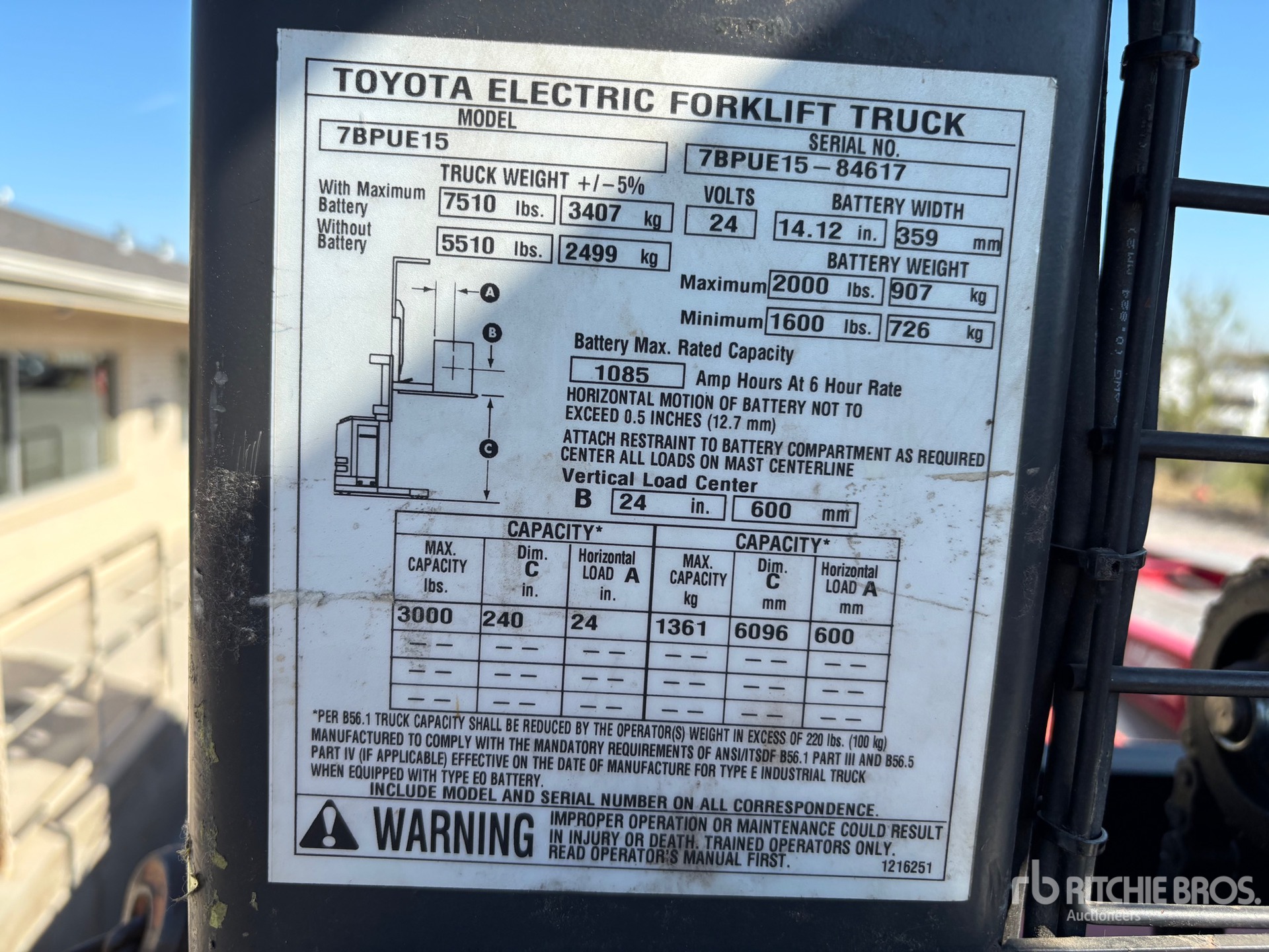 Toyota 7BPUE15