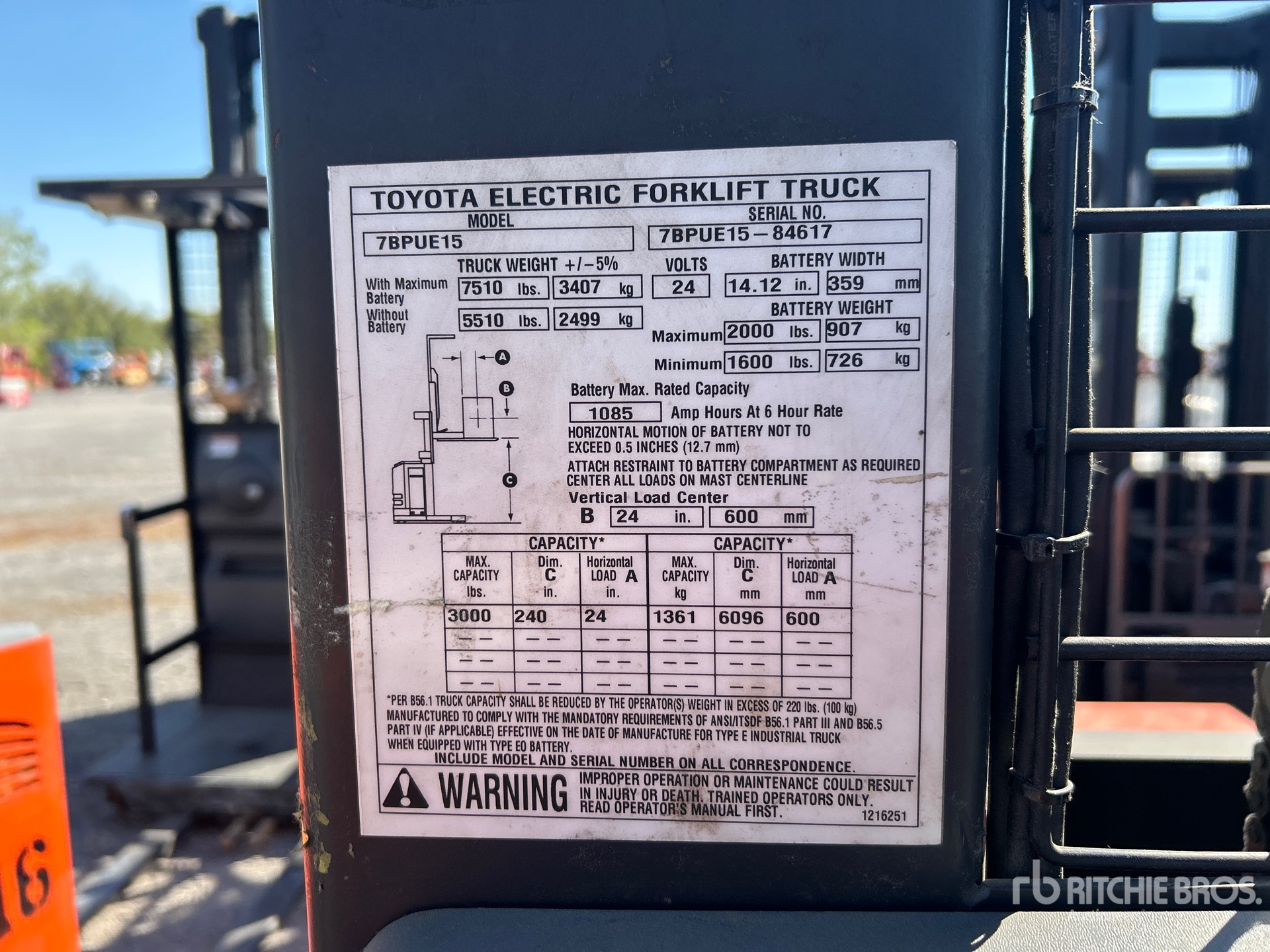 Toyota 7BPUE15