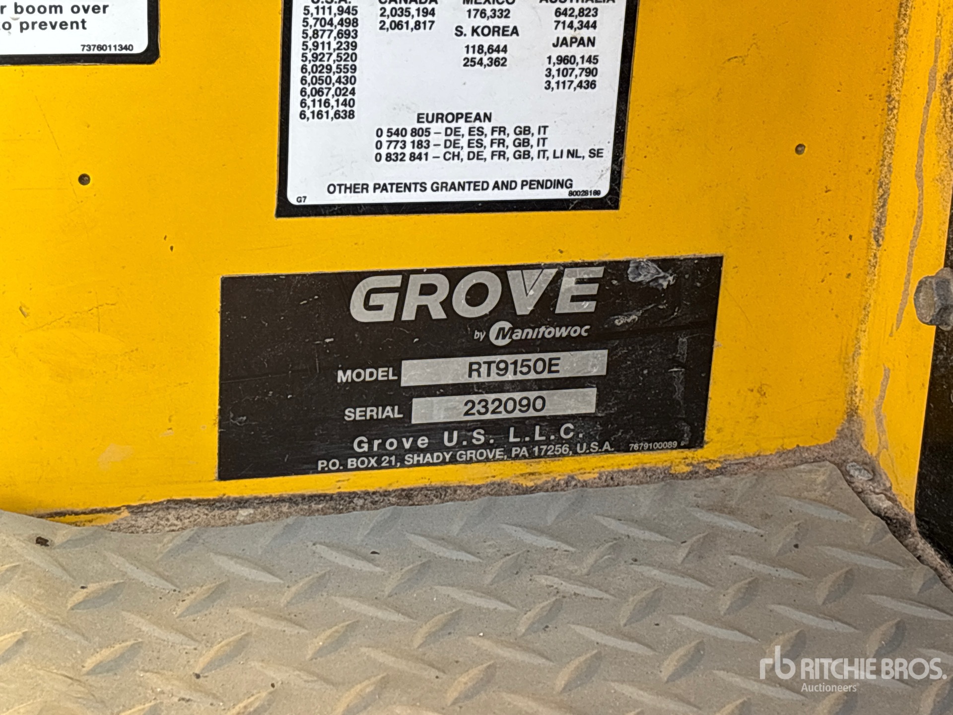 2012 Grove RT9150E