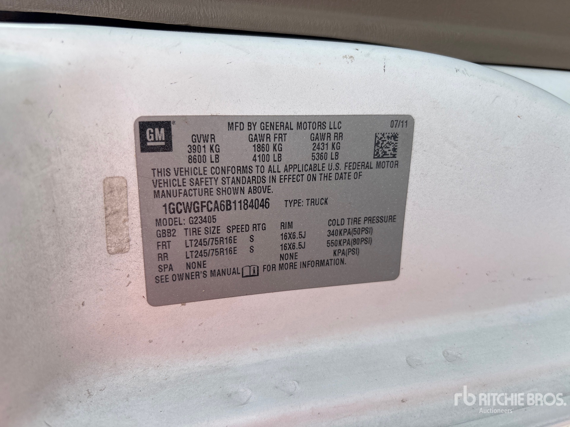 2011 Chevrolet EXPRESS 2500