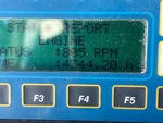 Upper Control Station with Hour Meter Reading