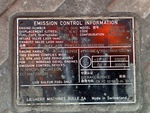 Engine with Emission Label