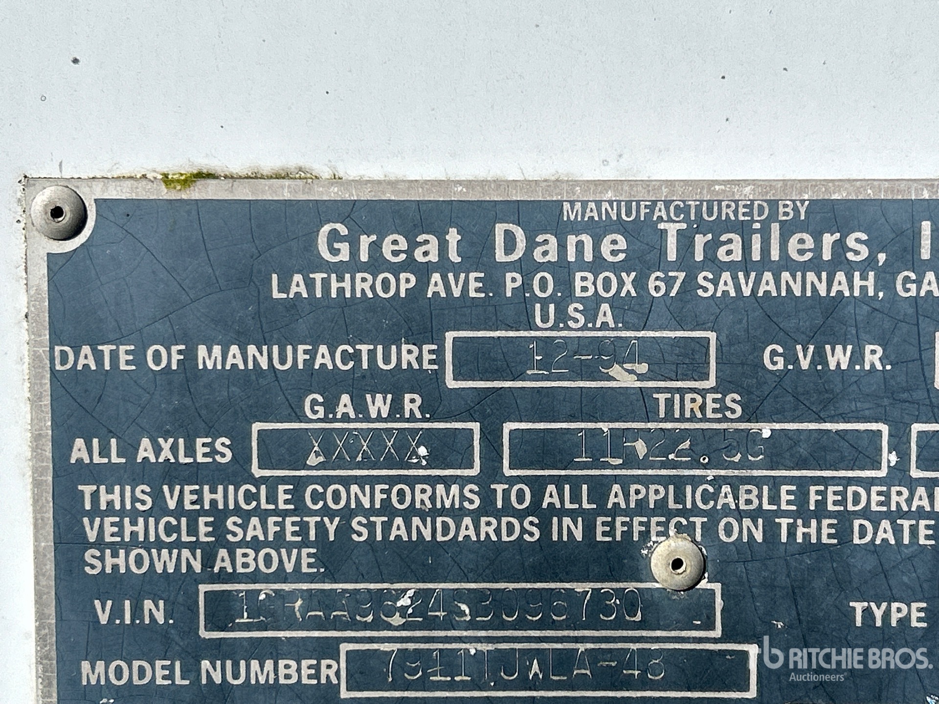 1995 Great Dane 48 ft T/A Wood Working