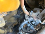 Engine with A/C Compressor