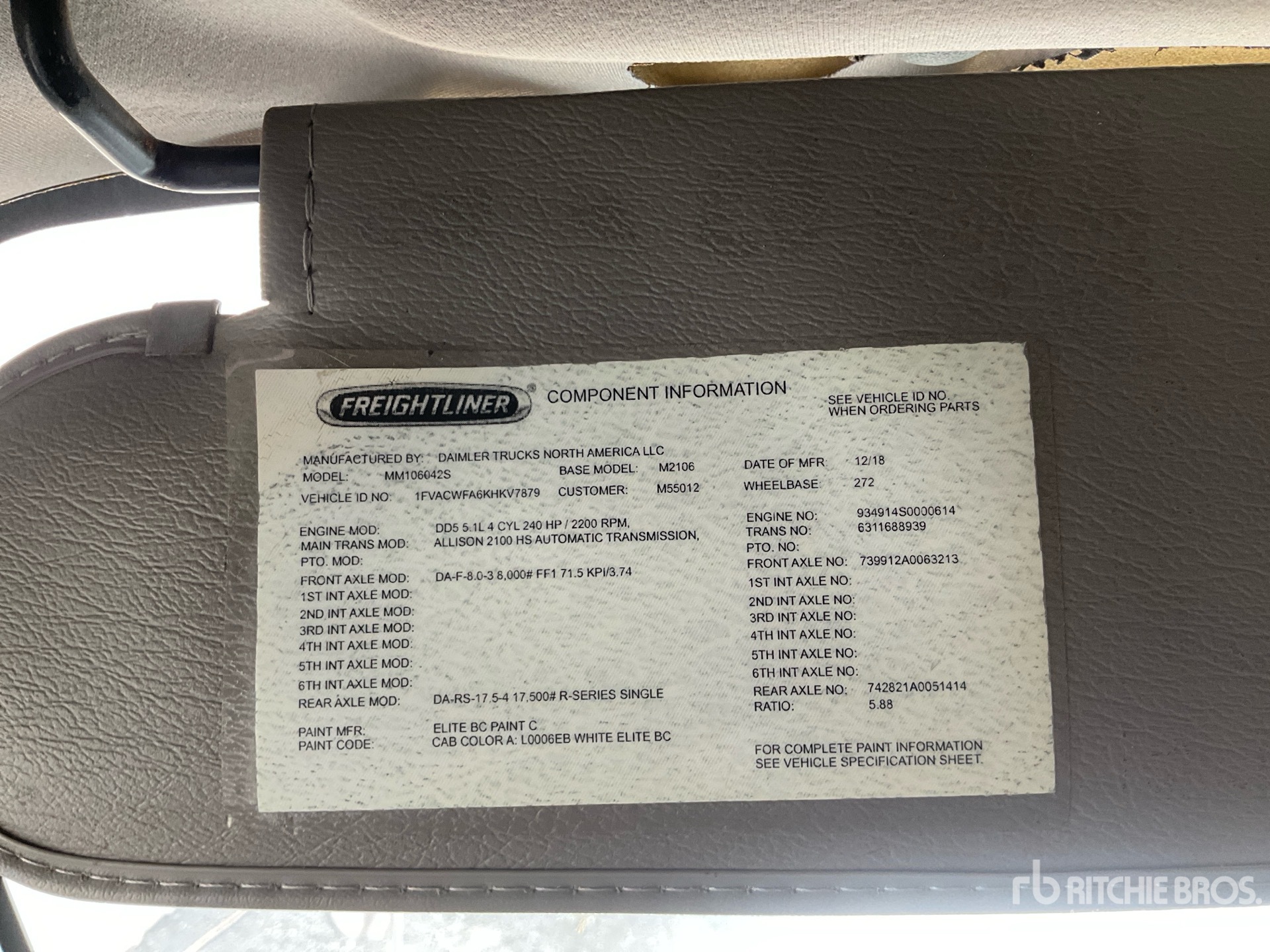 2019 Freightliner M2 106