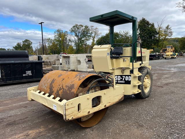 1990 Ingersoll Rand SD70D Smooth Drum Compactor 1990 Ingersoll Rand SD70D Smooth Drum Compactor