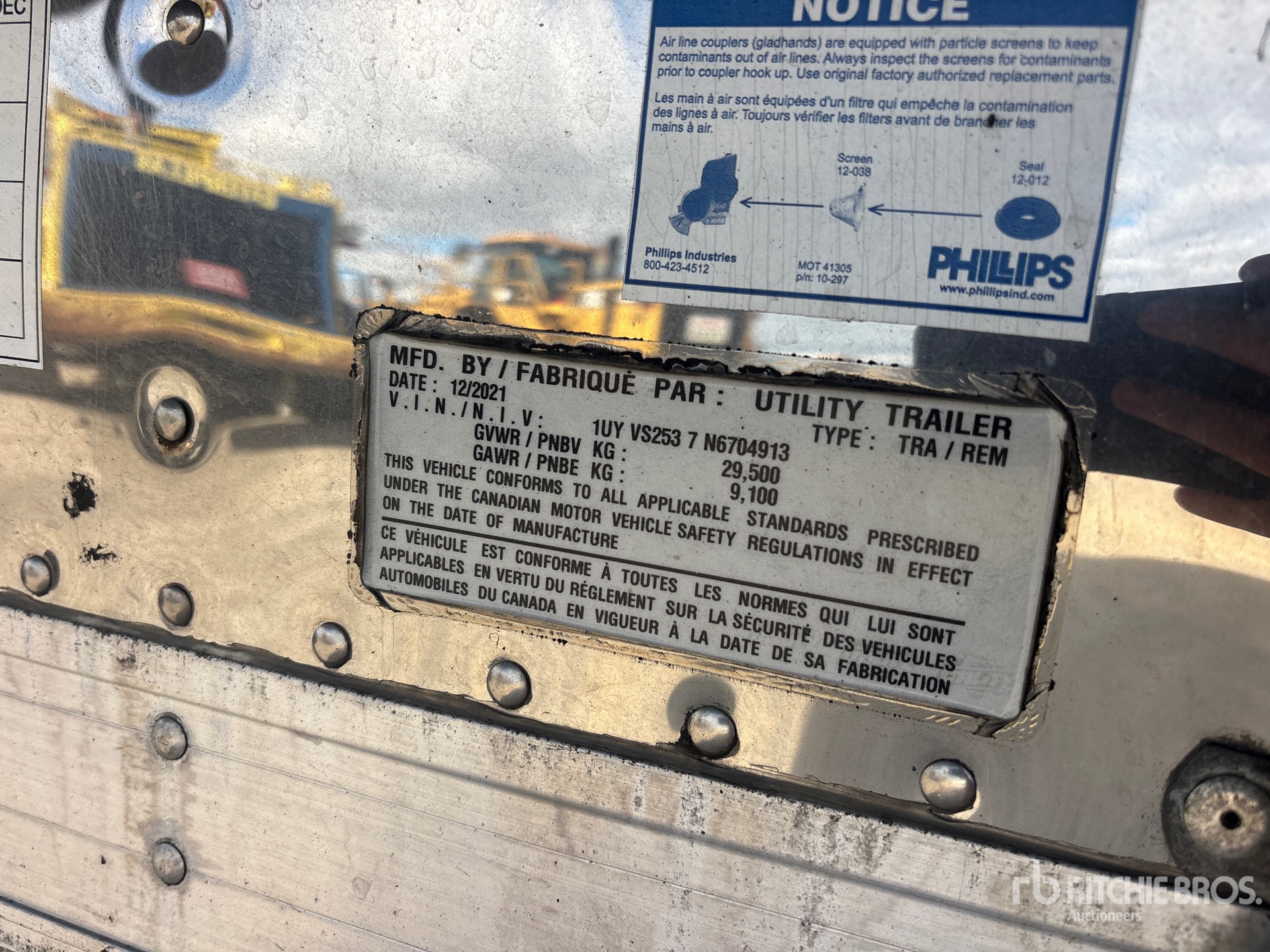2022 Utility 53 ft x 102 in T/A