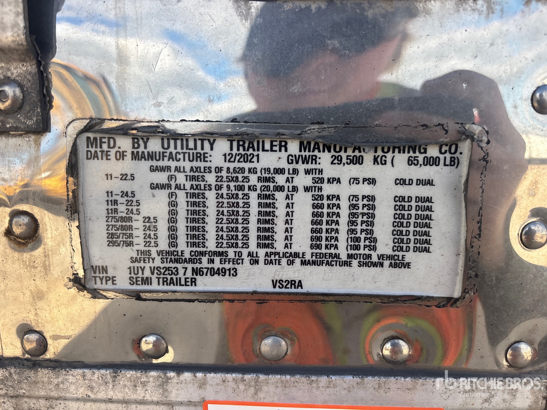 2022 Utility 53 ft x 102 in T/A