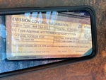 Engine with Emission Label