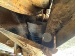 Undercarriage with Left Track Tensioner