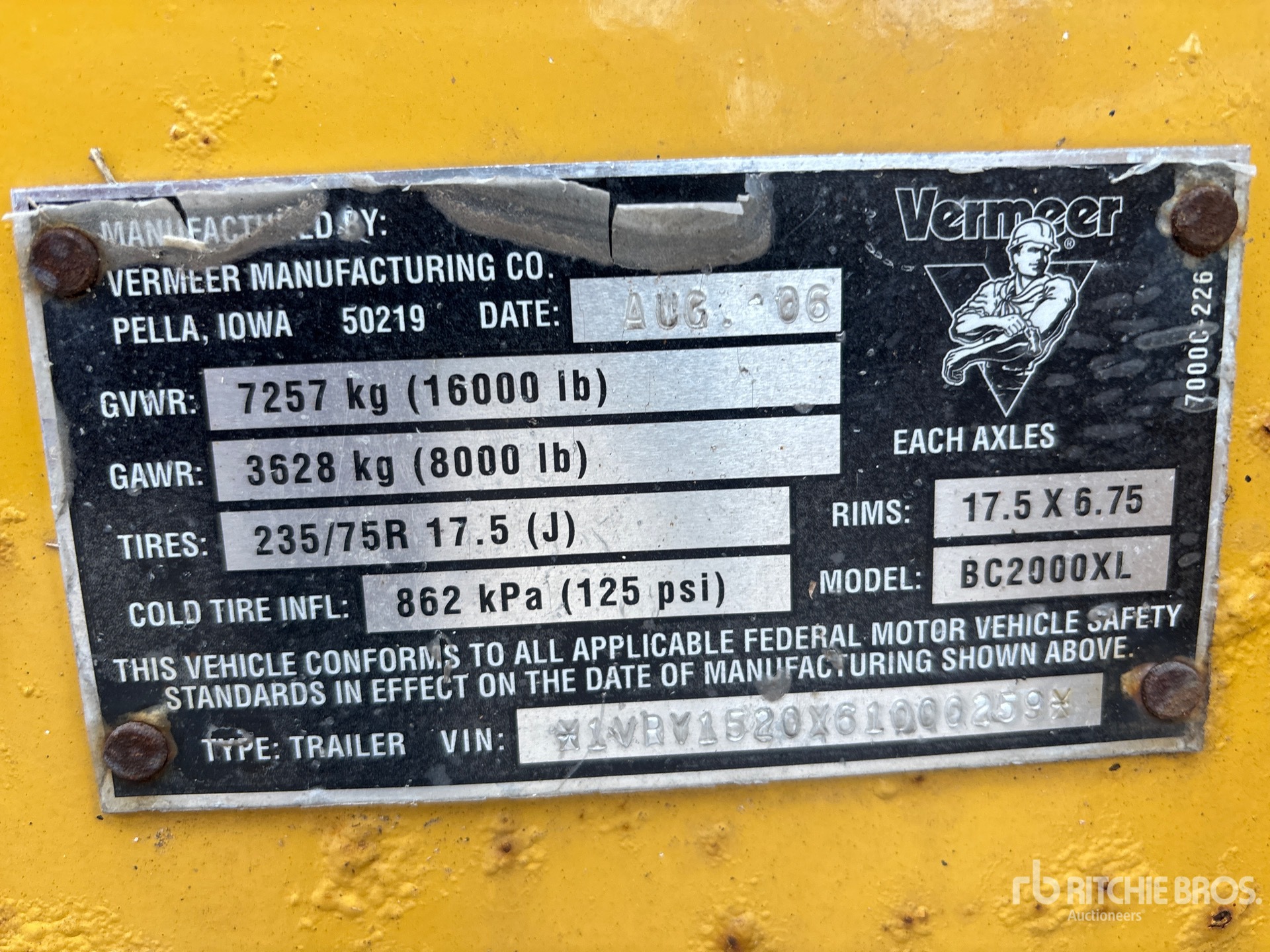 2006 Vermeer BC2000XL