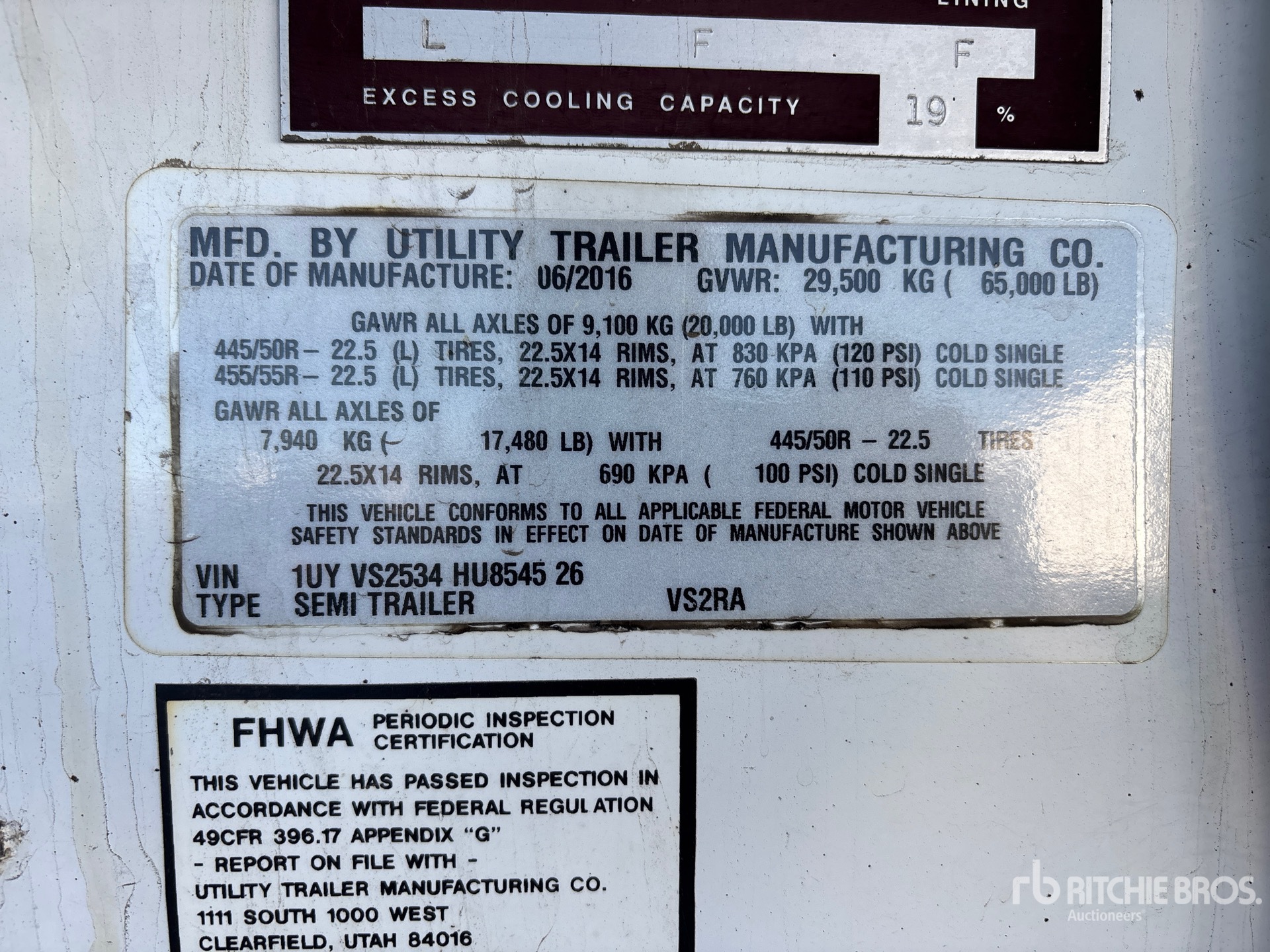 2017 Utility VS2RA