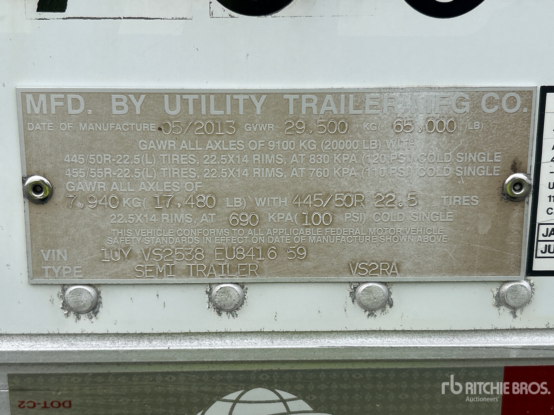 2014 Utility VS2RA