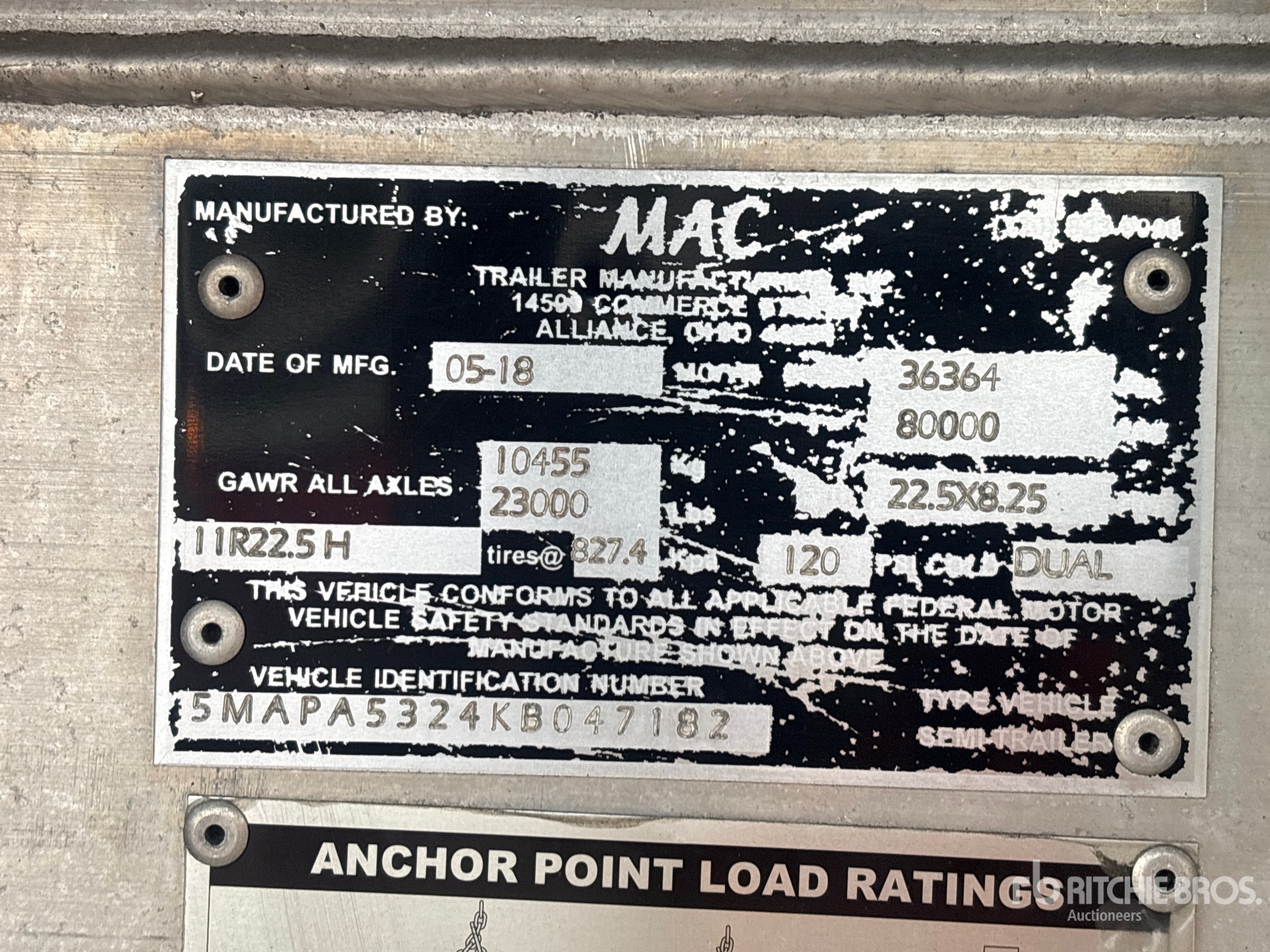 2019 Mac 53 ft T/A