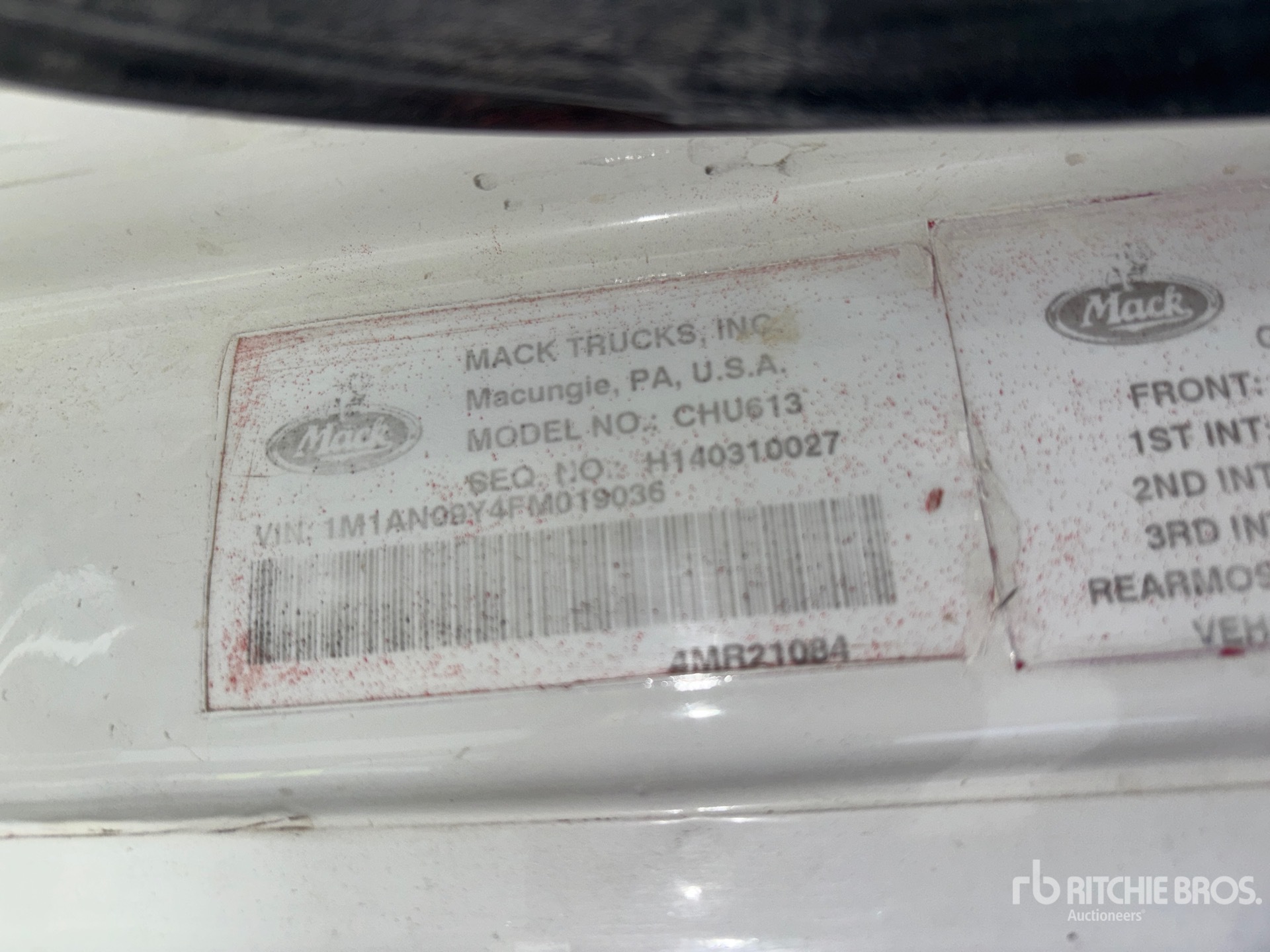 Photo of 2015 Mack CHU613