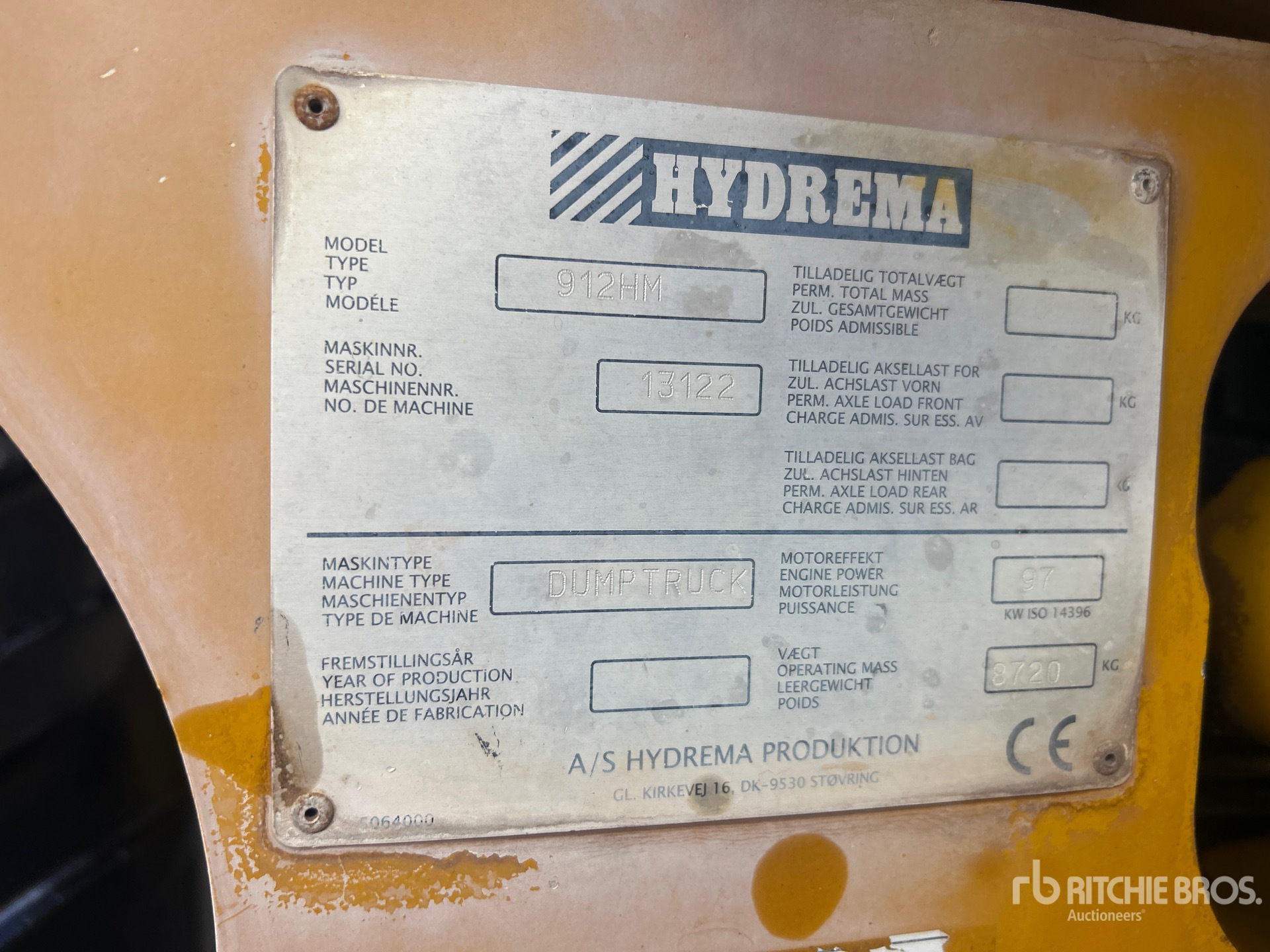 2018 Hydrema 912HM