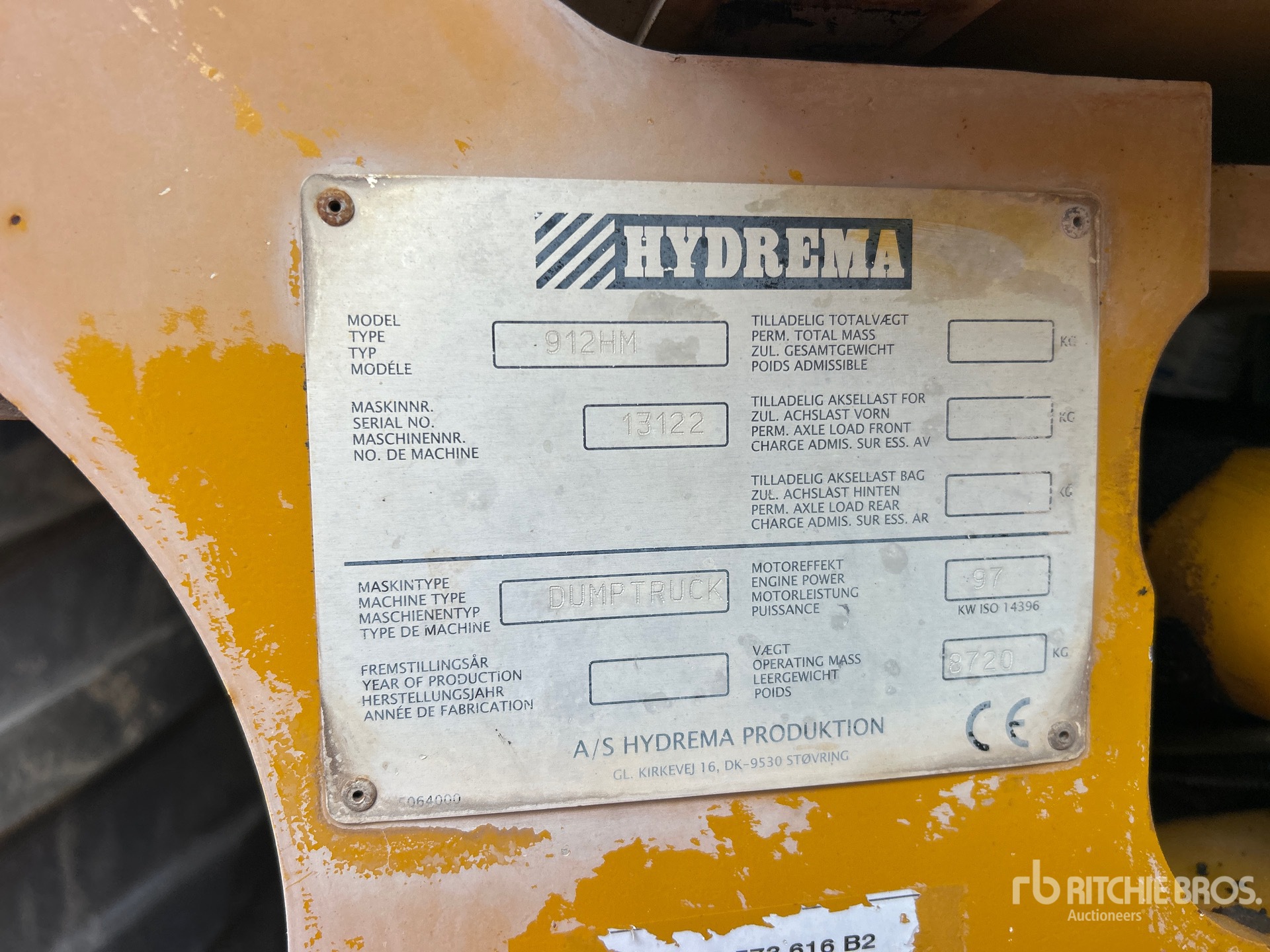 2018 Hydrema 912HM