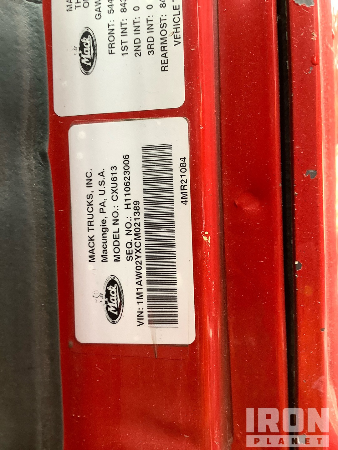 2012 Mack CXU613