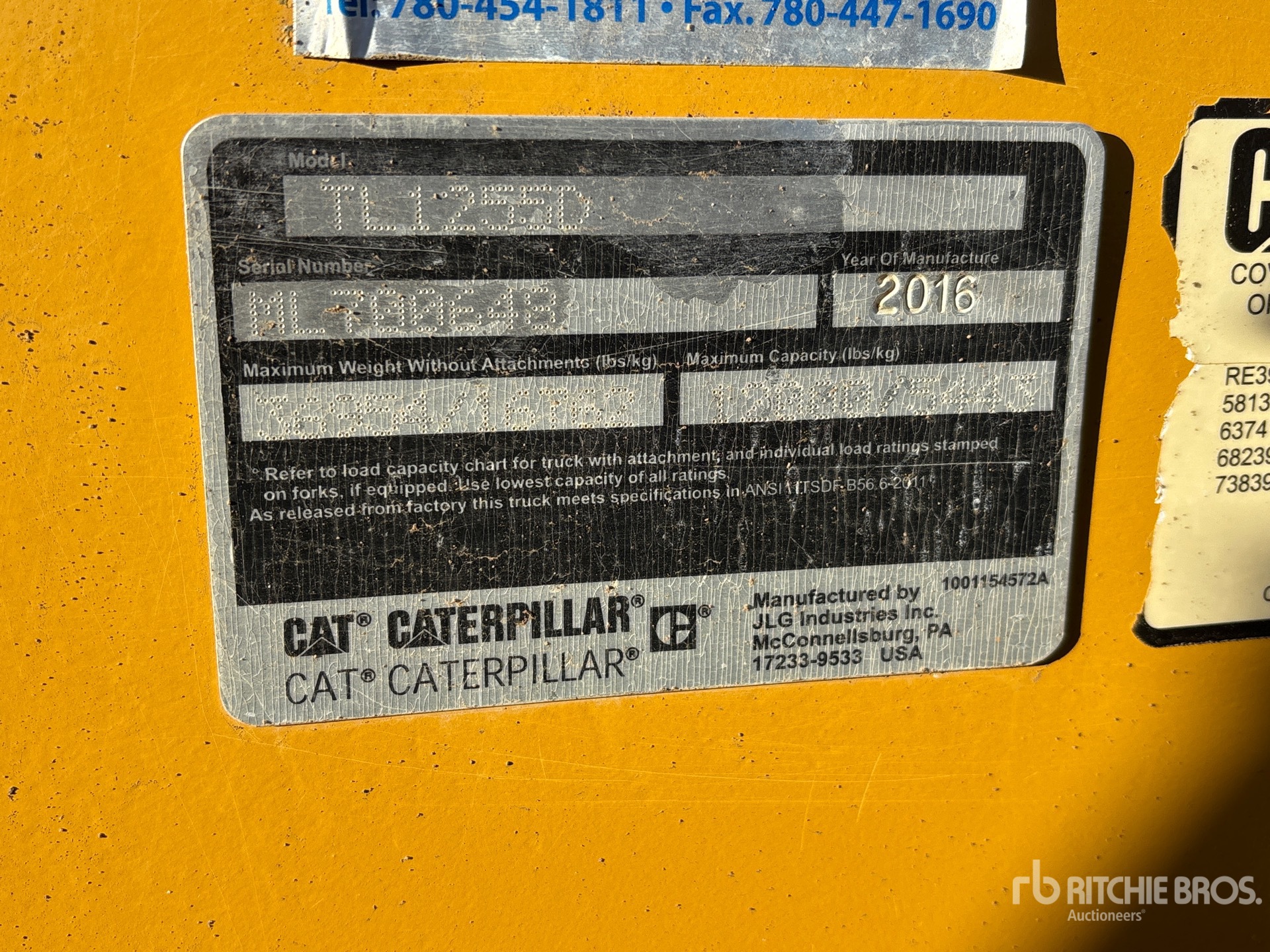 2016 Caterpillar TL1255D
