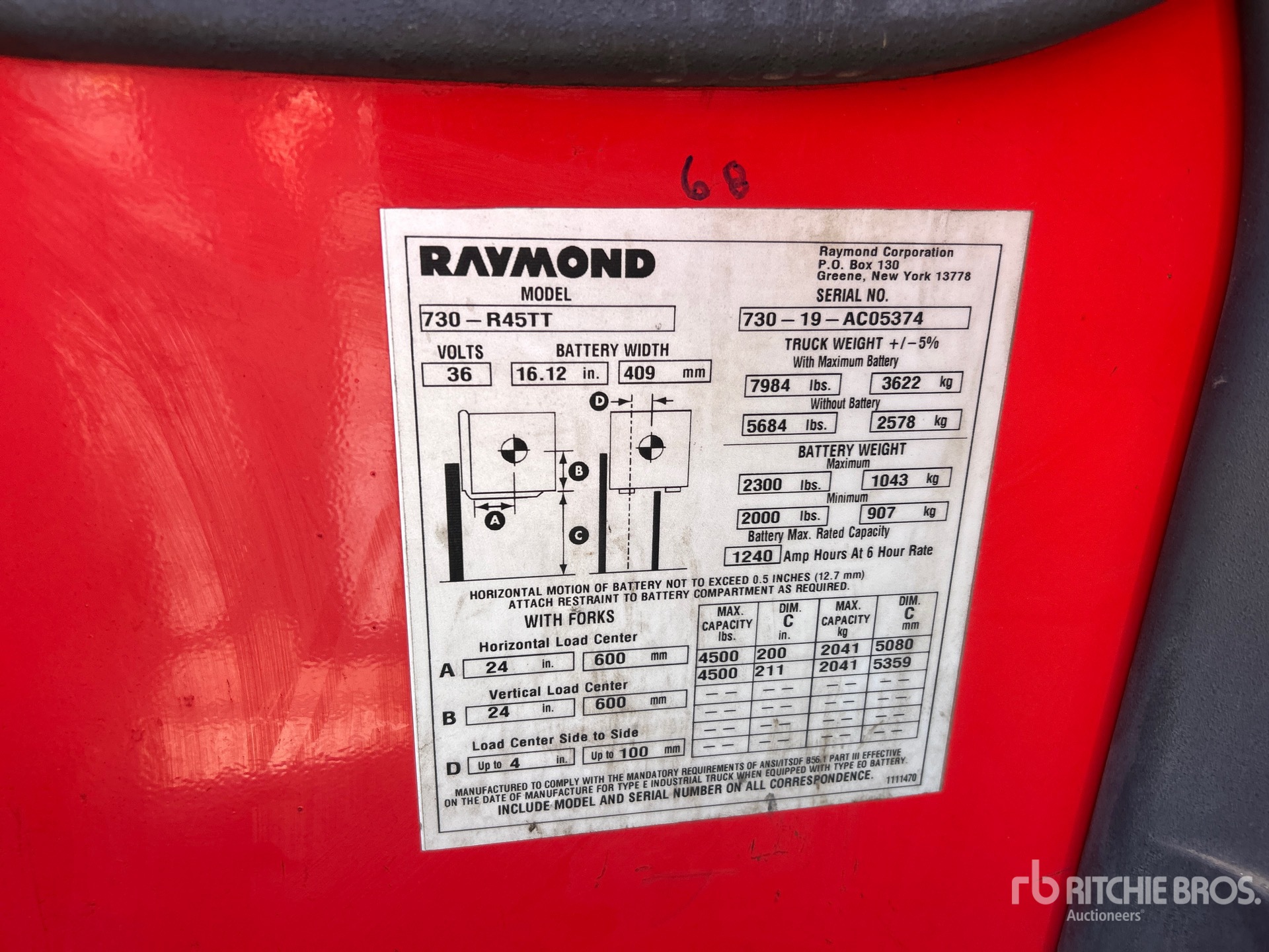 2019 Raymond 7300