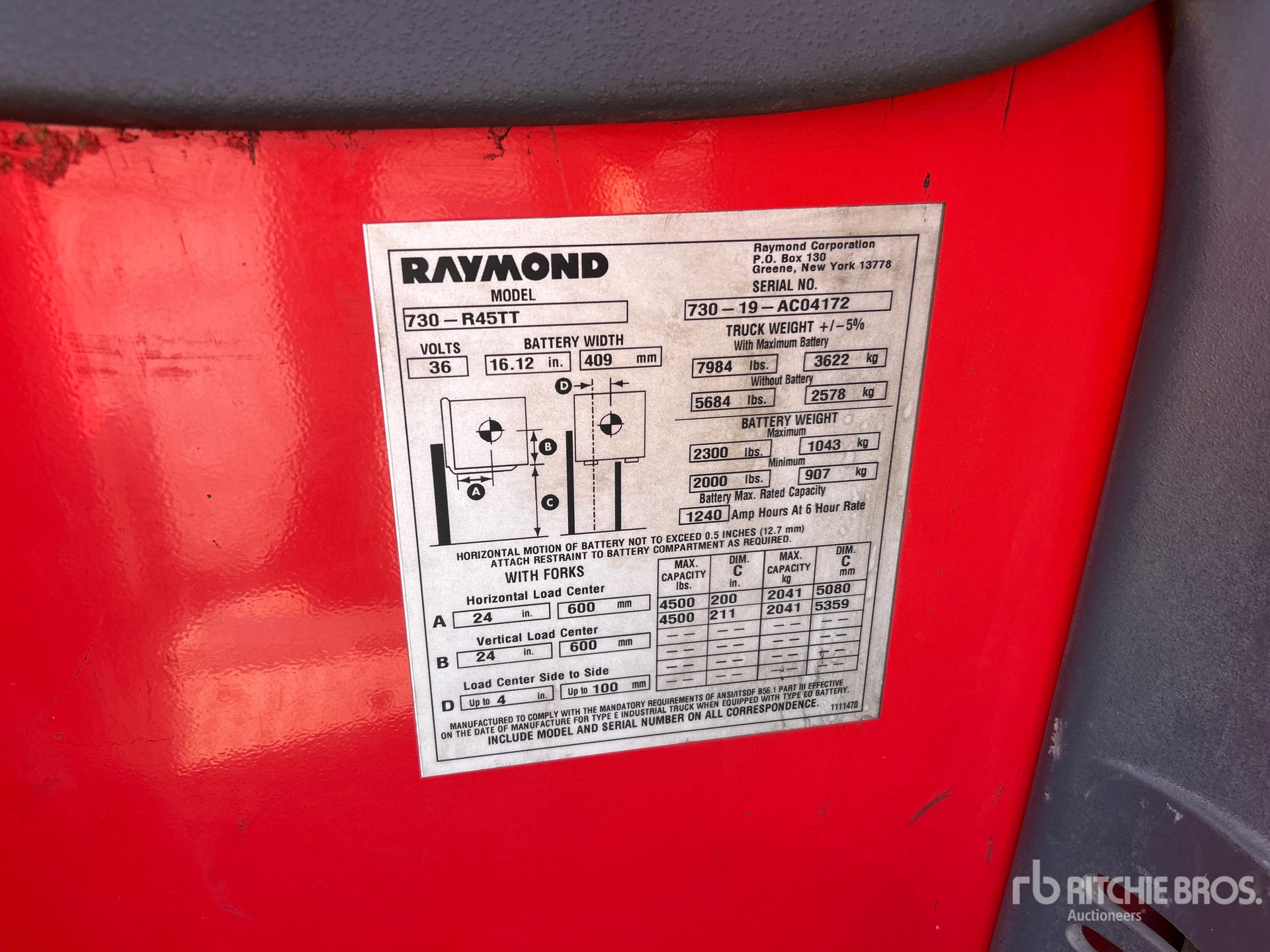 2019 Raymond 7300