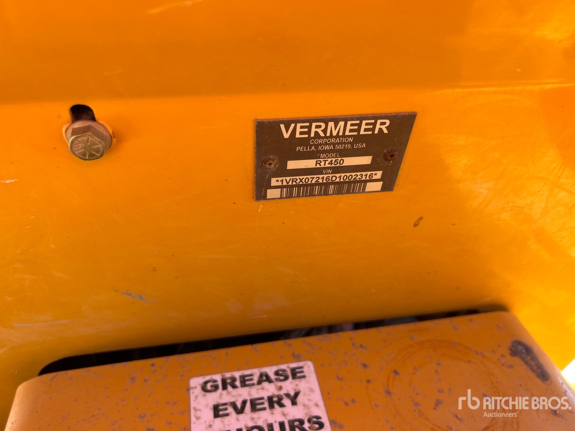 2013 Vermeer RT450
