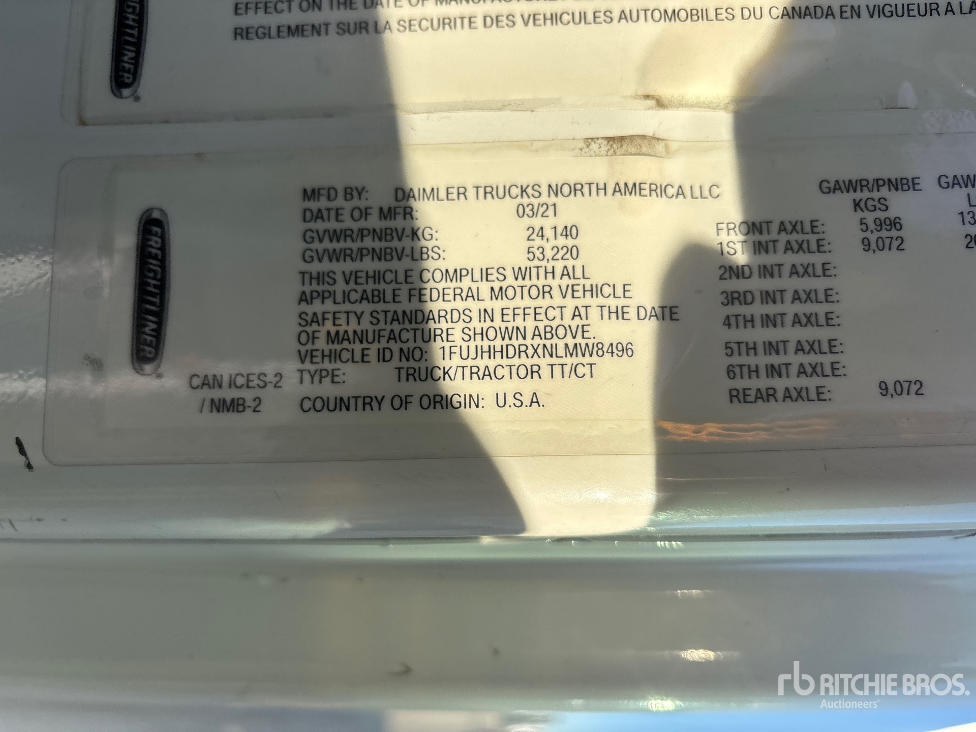 2022 Freightliner CASCADIA 126
