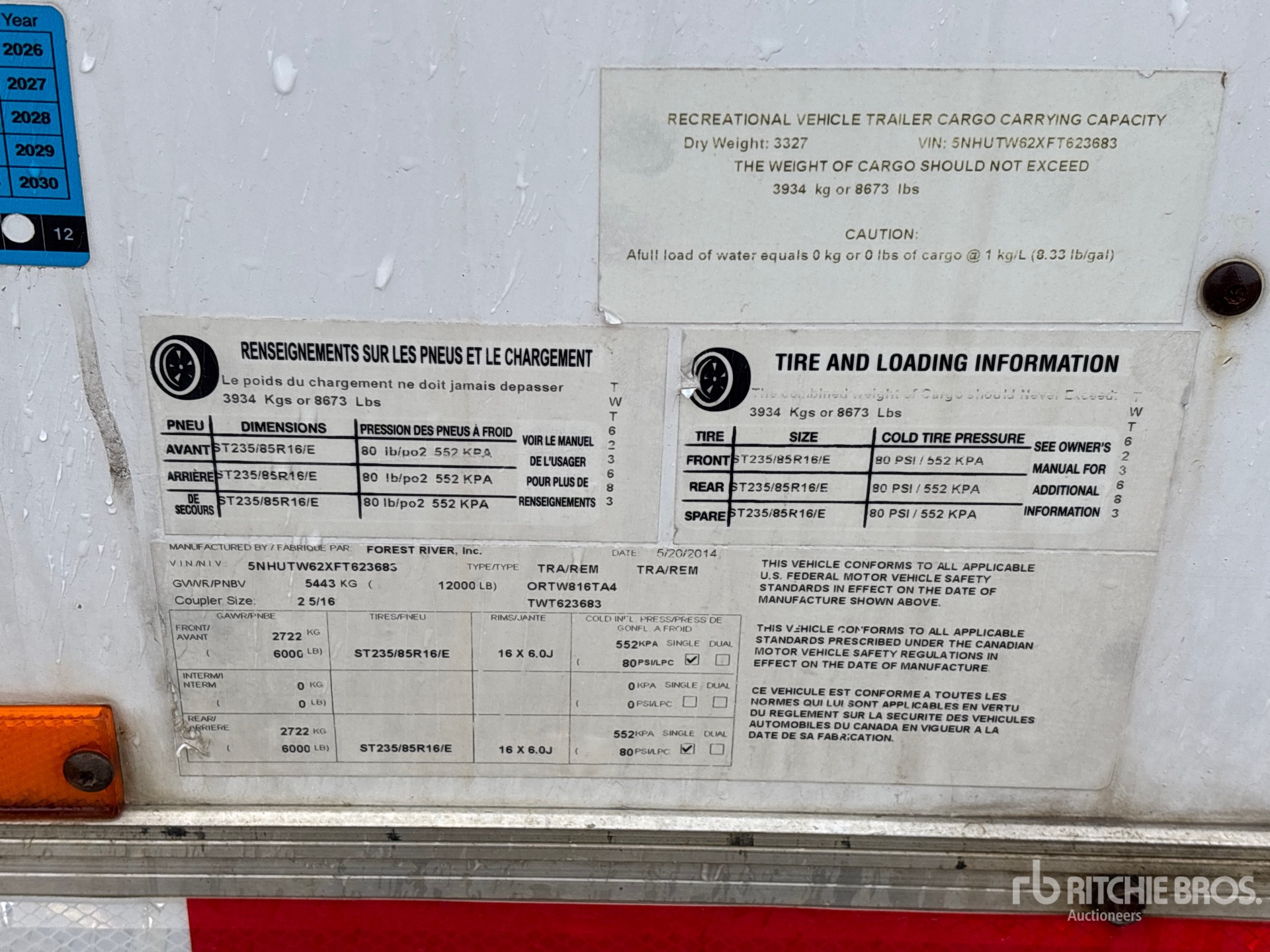 2015 Forest River 16 FT T/A BOILER/STEAMER