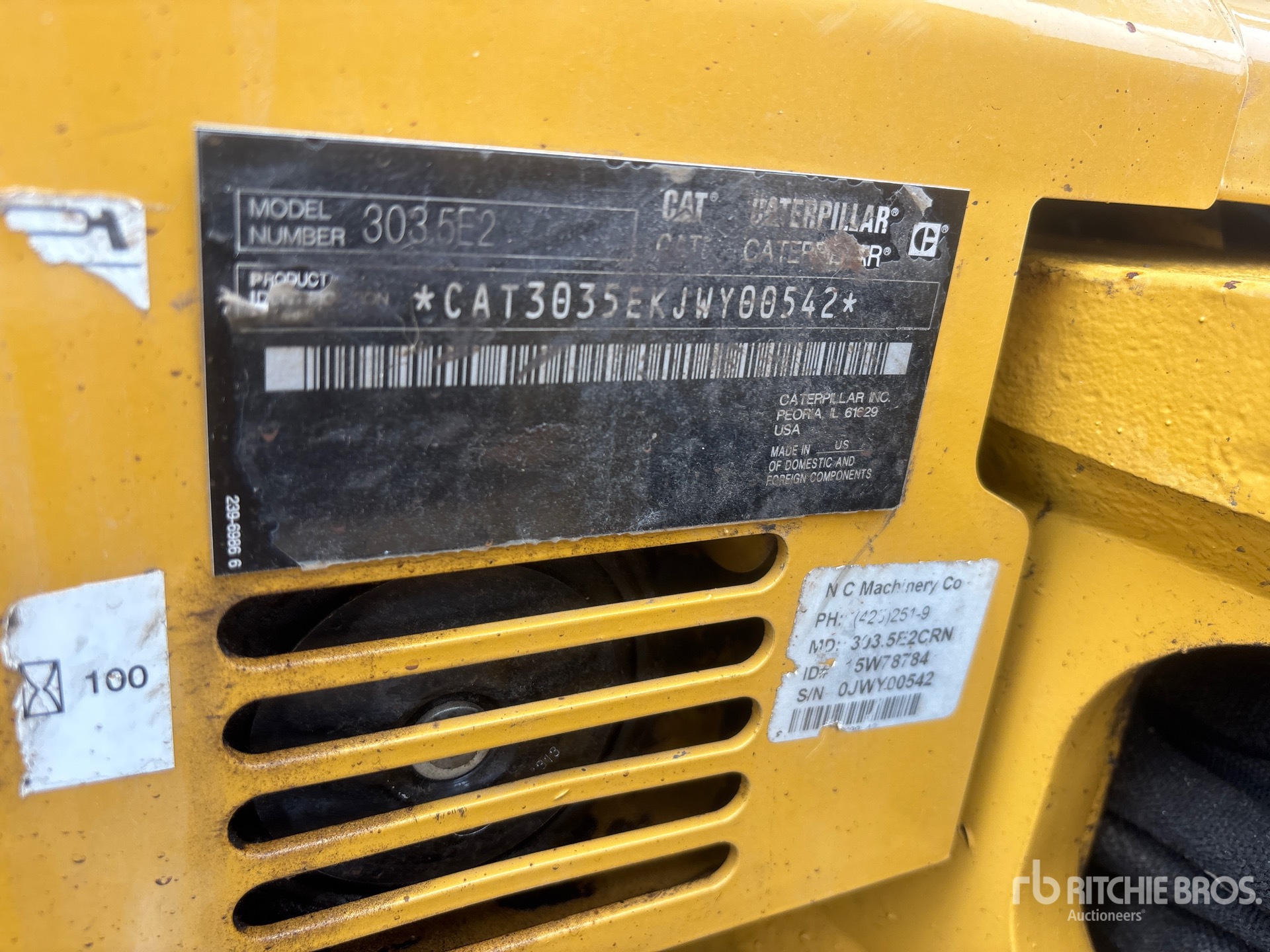 2016 Caterpillar 303.5E2CR