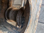 Undercarriage with Left Track Rollers