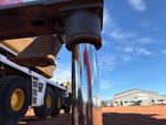 Crane Superstructure with Outrigger Cylinders