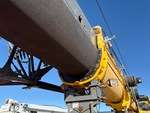 Crane Superstructure with Wear Pads