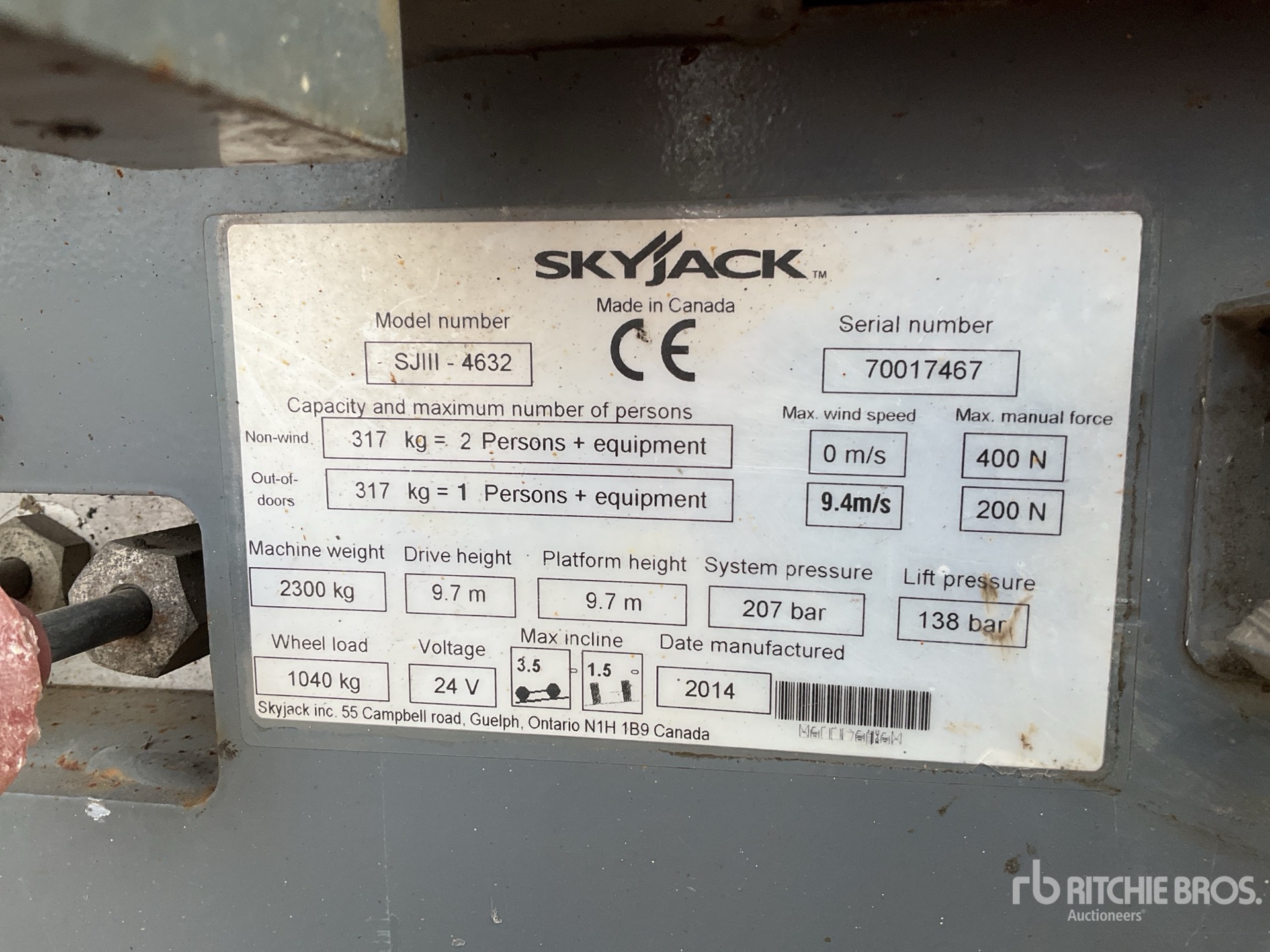 2014 Skyjack SJIII4632