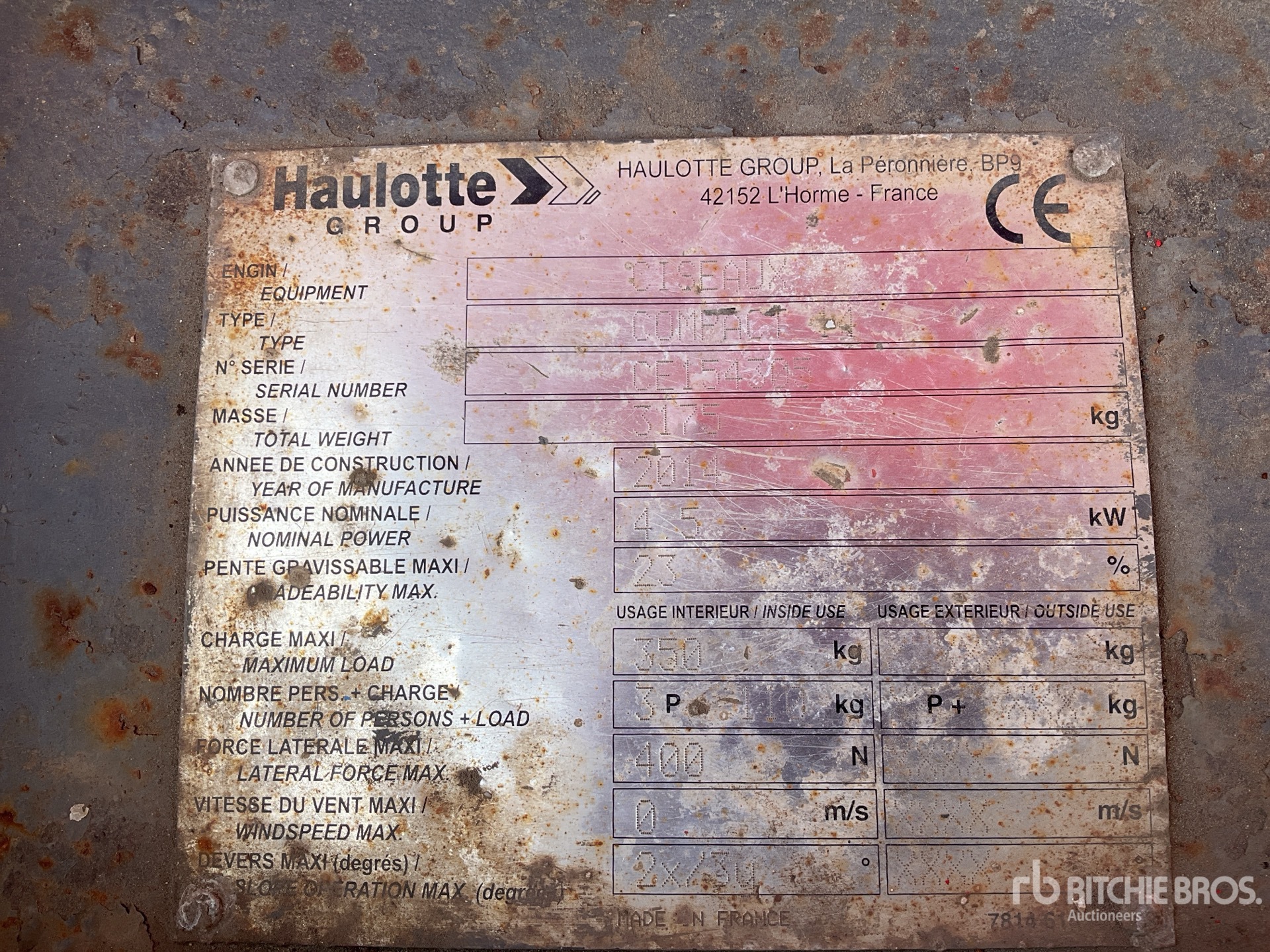 2014 Haulotte COMPACT 14