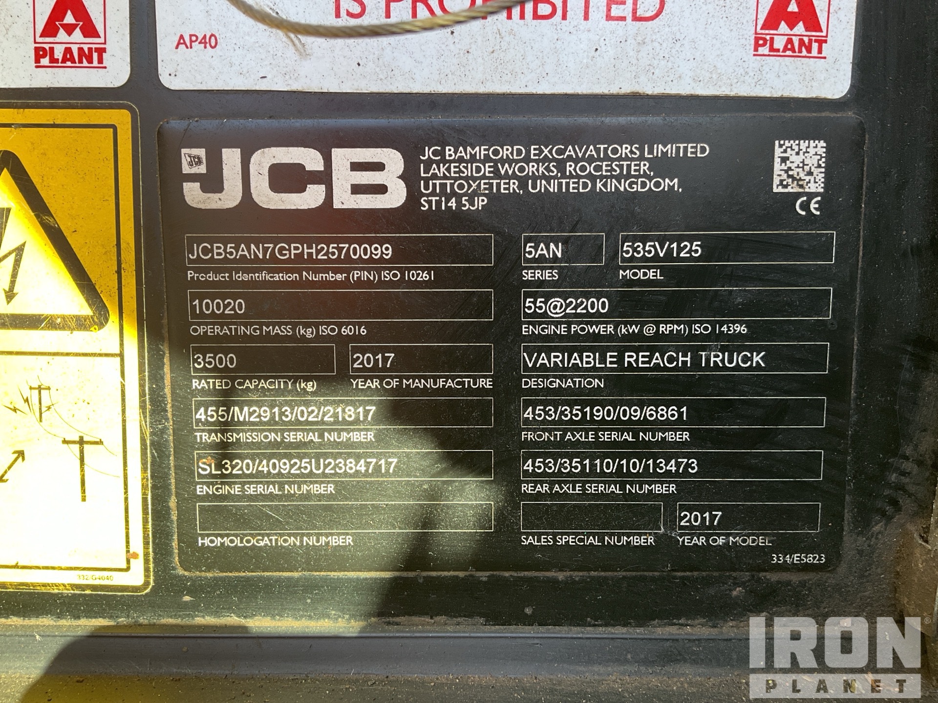 2017 JCB 535-125