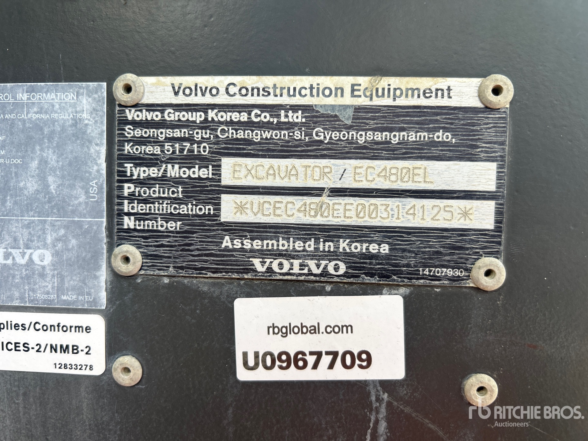 2019 Volvo EC480EL