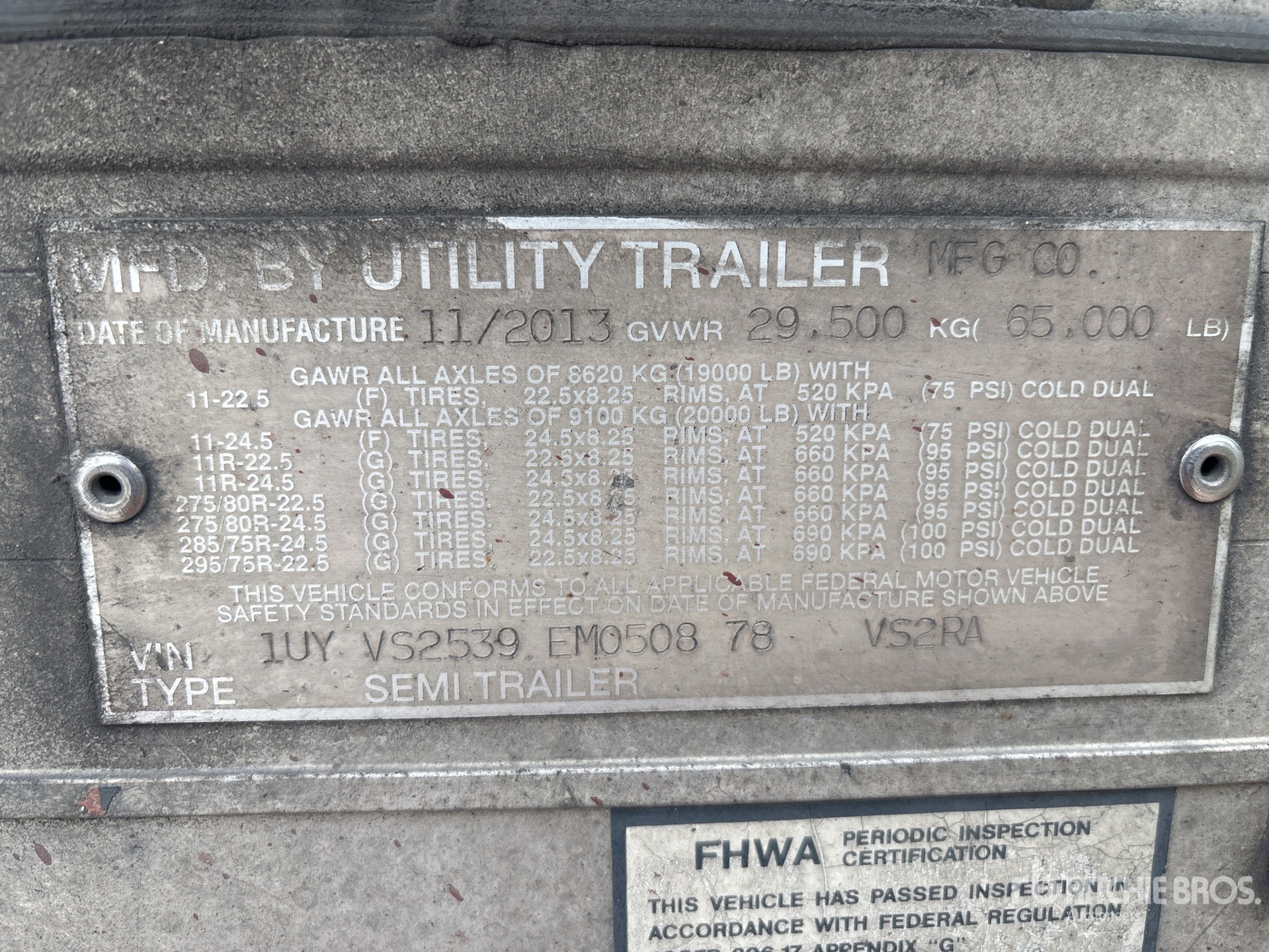 2014 Utility VS2R