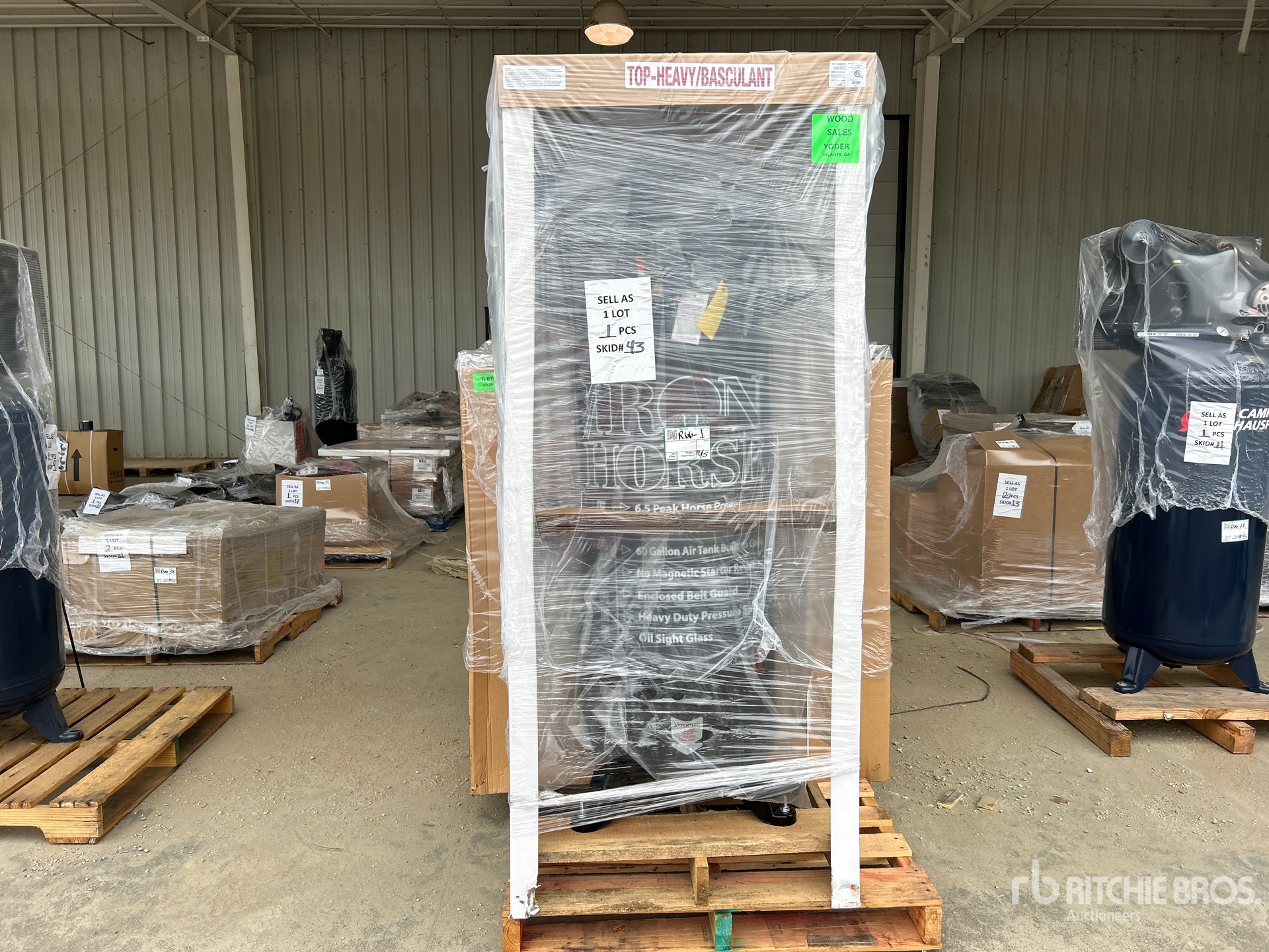 Photo of Iron Horse 11.2 cfm Skid-Mounted Electric  ...